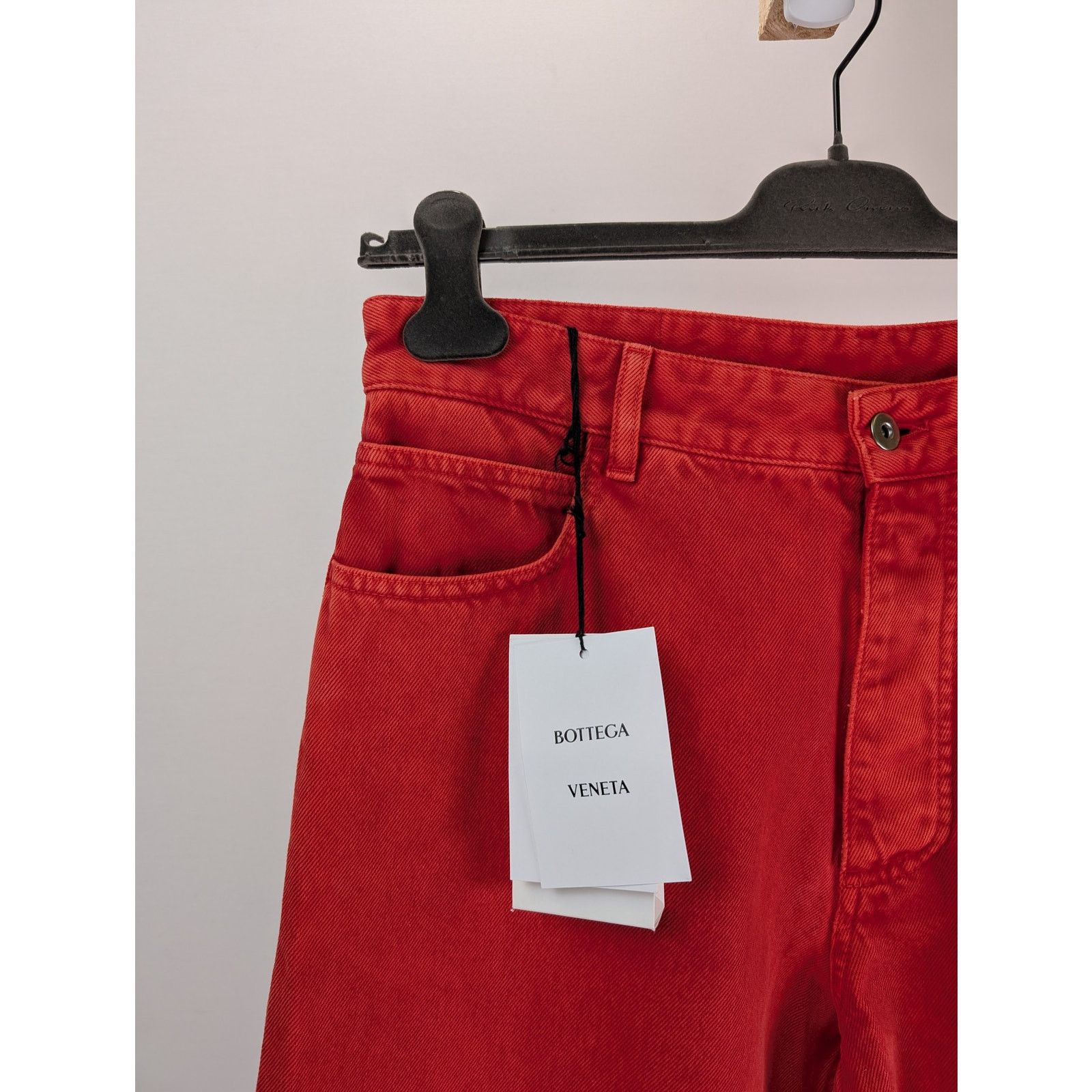 Bottega Veneta o1rshd1 Faded Colour Wash Denim Jean in Deep Red Size US 32 / EU 48 - 6 Thumbnail