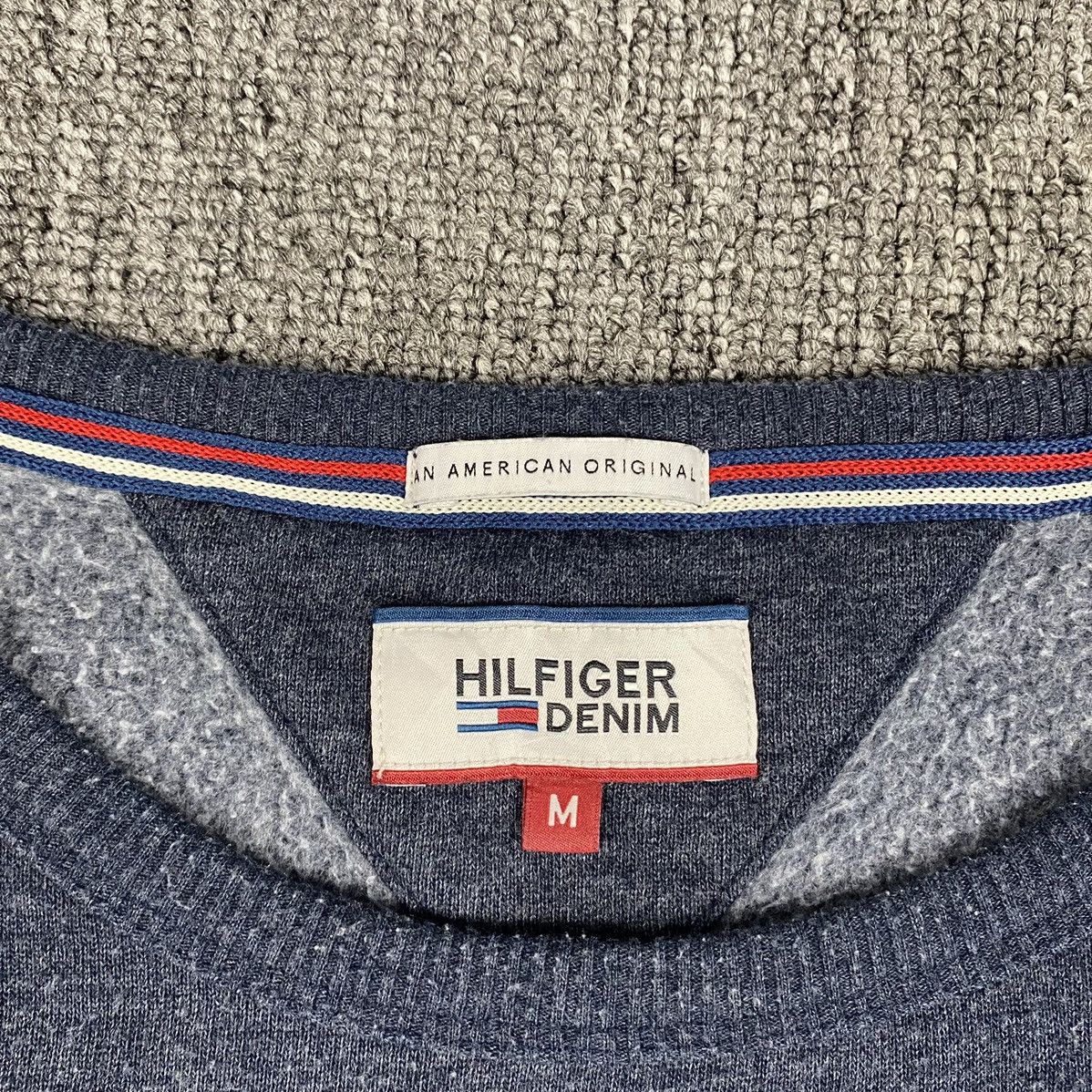 Tommy Hilfiger Tommy Denim Sweatshirt Size US M / EU 48-50 / 2 - 2 Thumbnail