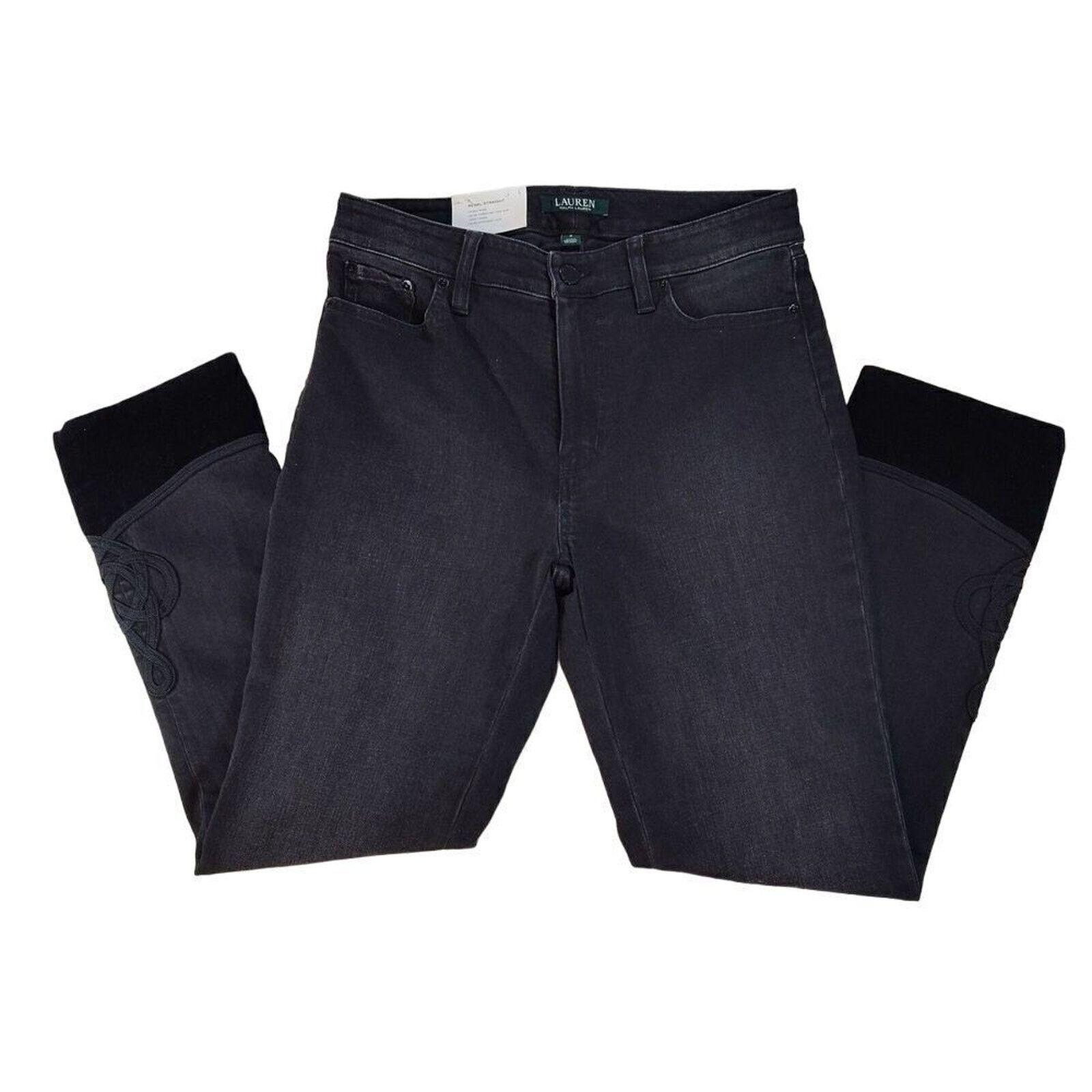 Ralph Lauren Lauren Ralph Lauren Regal Womens Black Jeans Size 4 Slim Size 27" / US 4 / IT 40 - 2 Thumbnail
