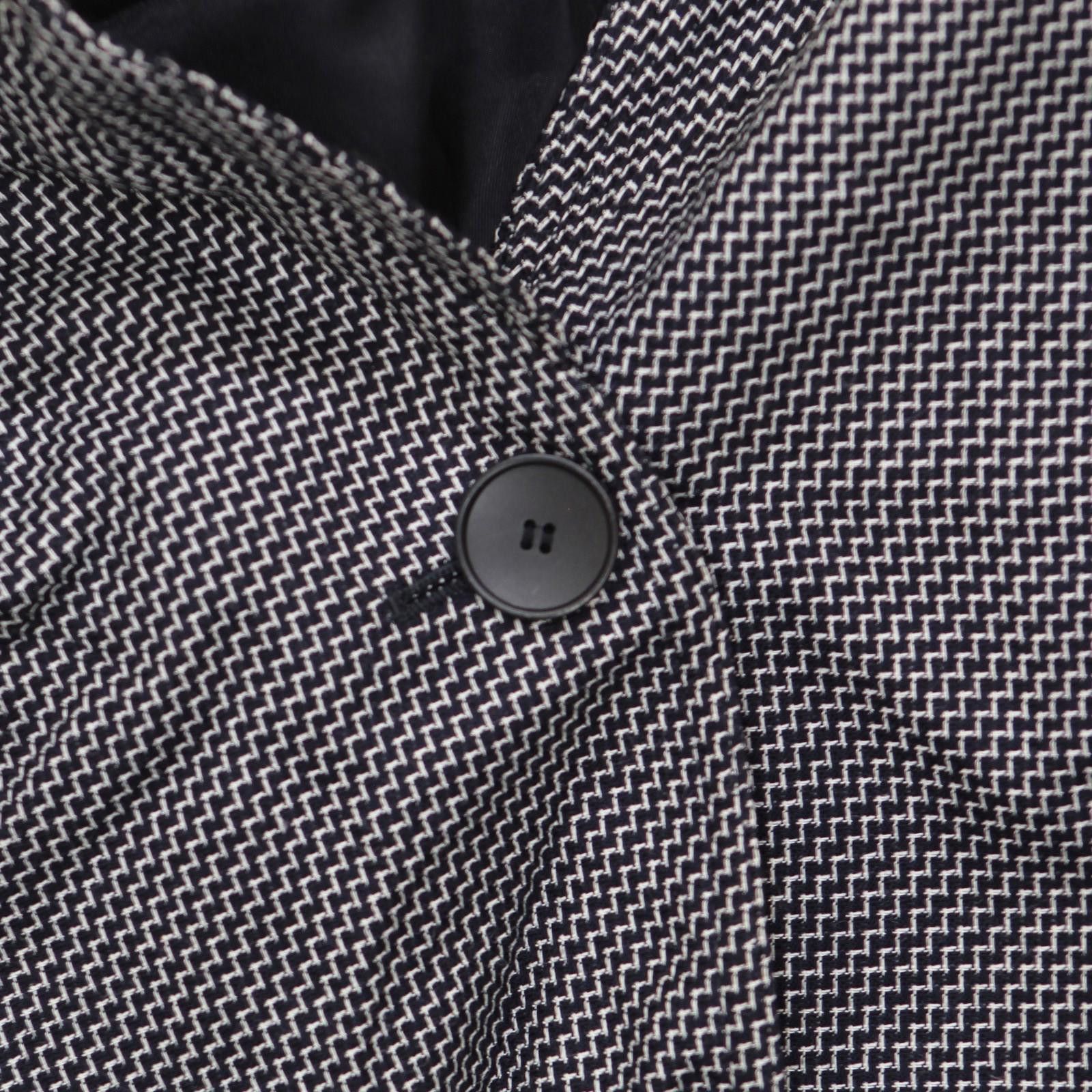 Other Ak Anne Klein Lightweight Blazer Jacket Black Gingham 16 Size XXL / US 16-18 / IT 52-54 - 4 Thumbnail