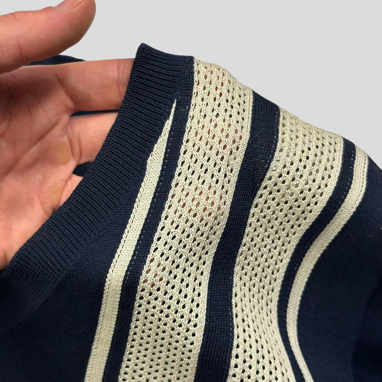 Prada Prada Milano 2014 Superfine Silk Mesh Bowling Cardigan - M Size US M / EU 48-50 / 2 - 2 Thumbnail