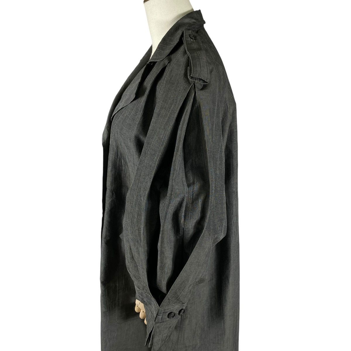 Thierry Mugler Vintage Thierry Mugler Balloon Sleeve Trench Coat Size M / US 6-8 / IT 42-44 - 4 Thumbnail