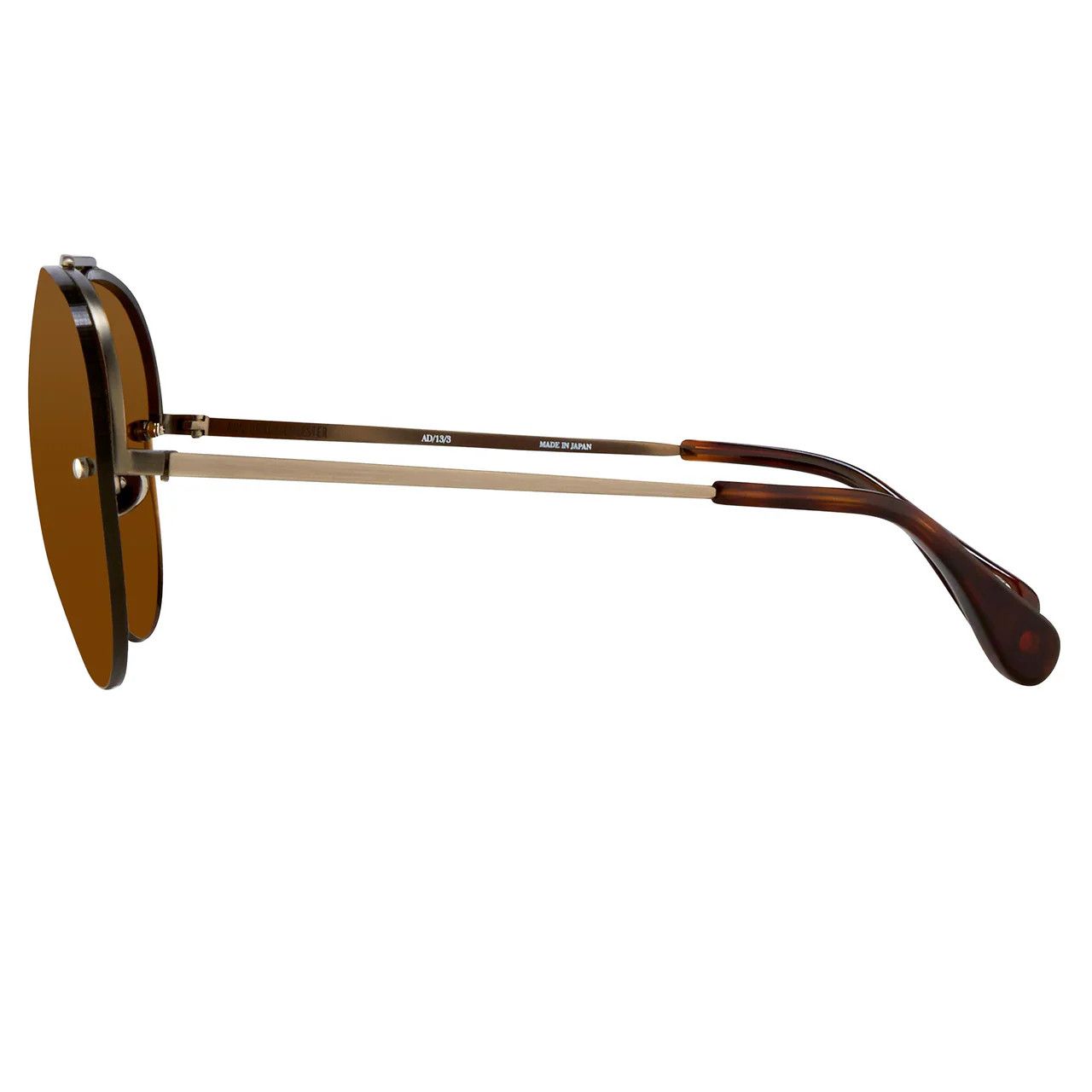 Ann Demeulemeester Ann Demeulemeester Sunglasses White Gold and Brown Size ONE SIZE - 10 Thumbnail