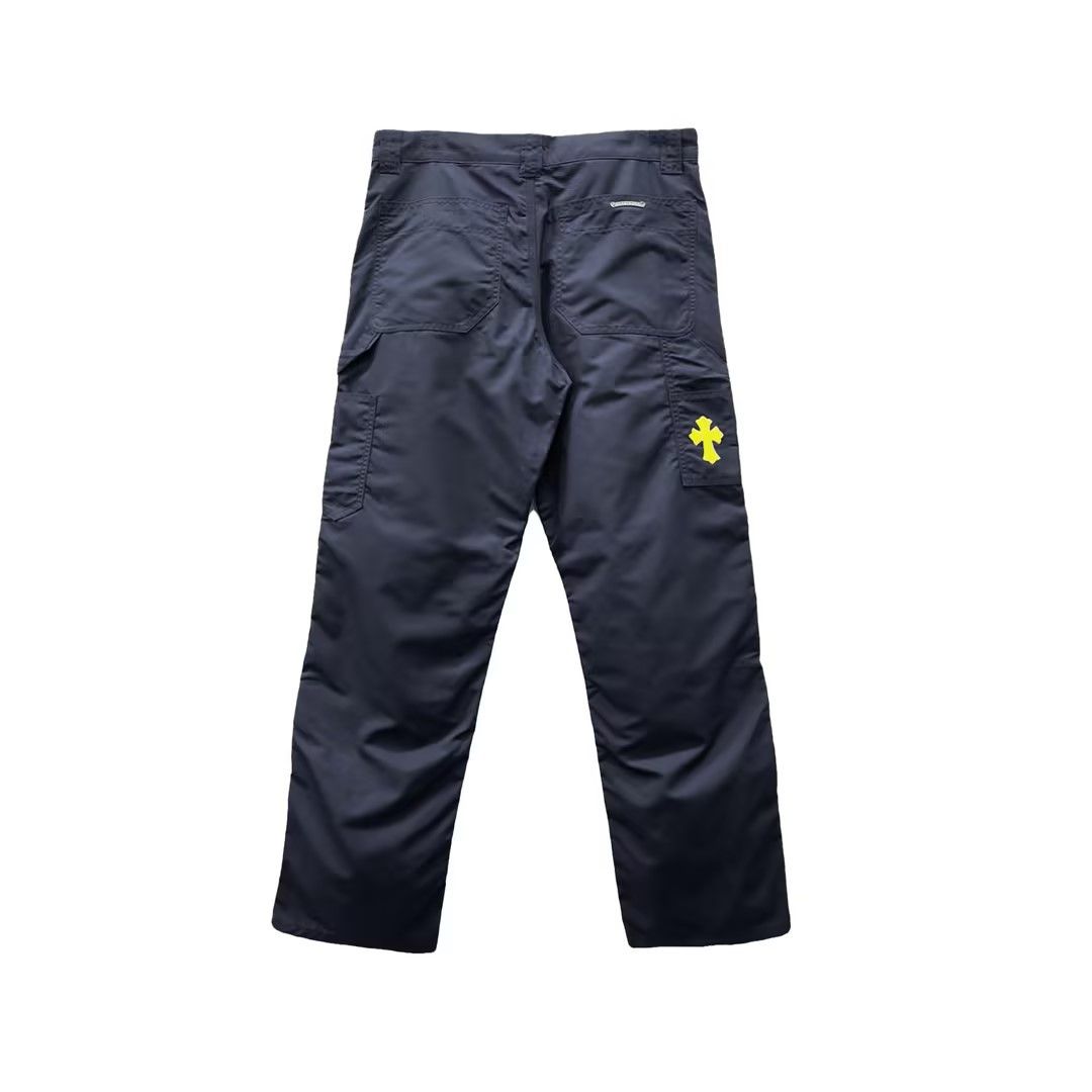 Chrome Hearts Chrome Hearts Navy Leather Double Knee Carpenter Pants Size US 34 / EU 50 - 2 Thumbnail