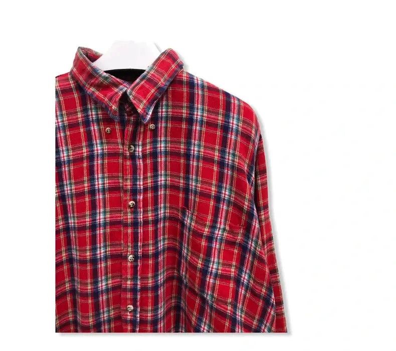 Flannel × Vintage Vintage Cleve Plaid Tartan Flannel Shirt 👕 Size US M / EU 48-50 / 2 - 2 Thumbnail