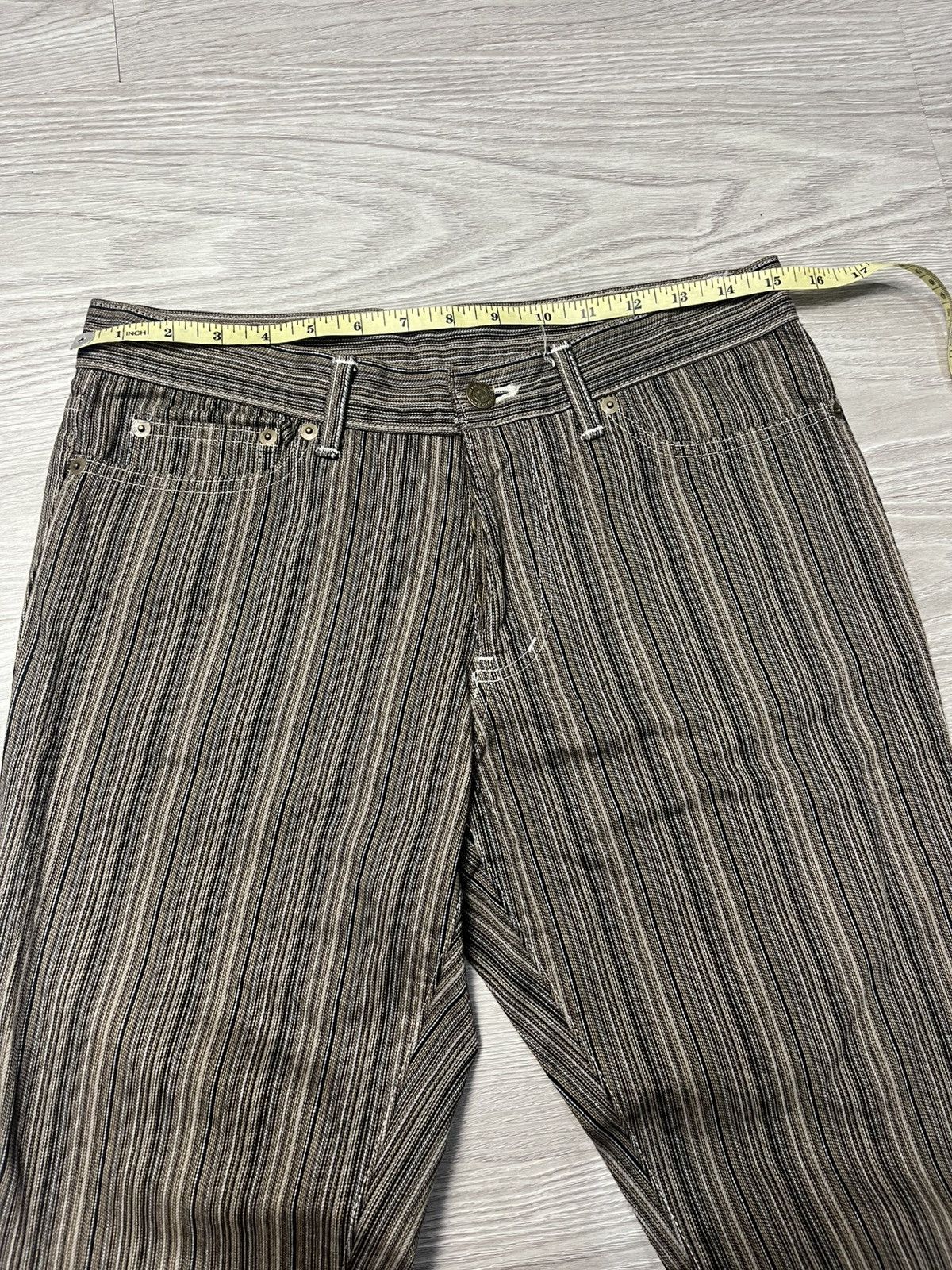 Tornado Mart Tornado Mart Pinstripe Bootcut Jeans ifsixwasnine style Size US 31 - 7 Thumbnail