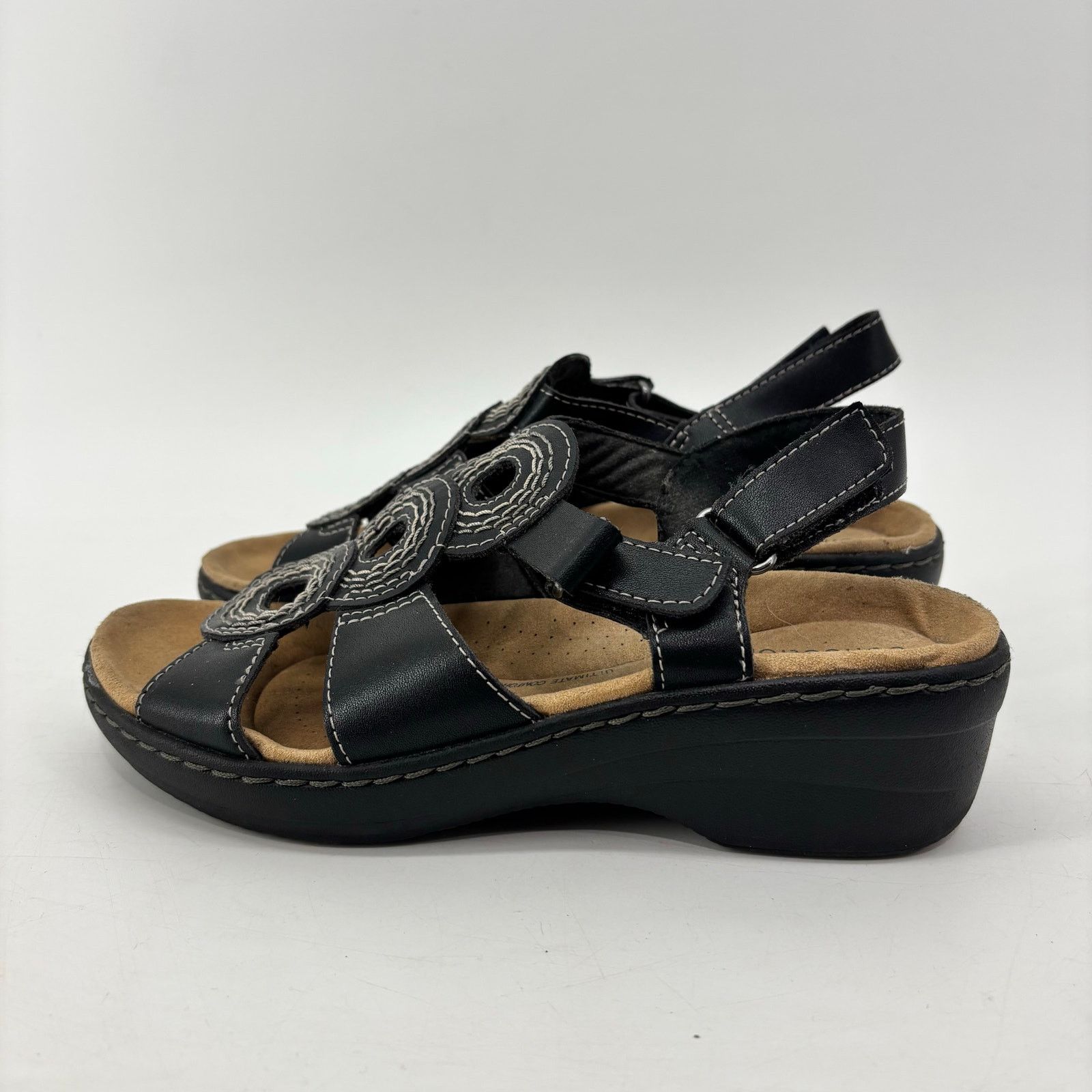 Clarks Clarks Merliah Derby Women's Size 6.5 Sandals Comfort Black Size US 6.5 / IT 36.5 - 1 Thumbnail