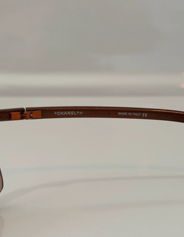 Chanel Chanel Sunglasses 6003 Rhinestone Logo Rimless Vintage Size ONE SIZE - 4 Thumbnail