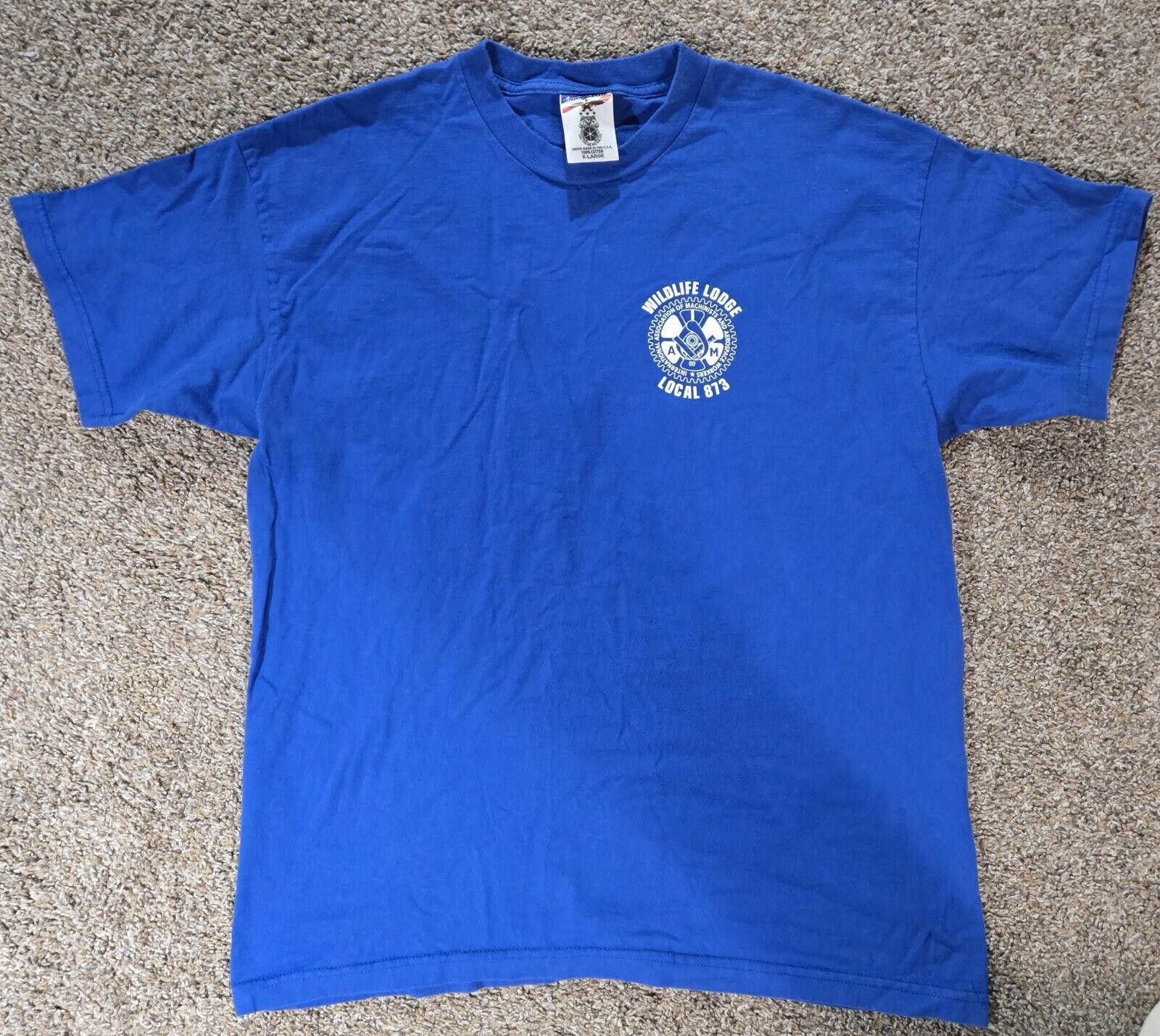 Designer Vintage Wildlife Lodge Local 873 Association Of Machinists Size US XL / EU 56 / 4 - 1 Thumbnail