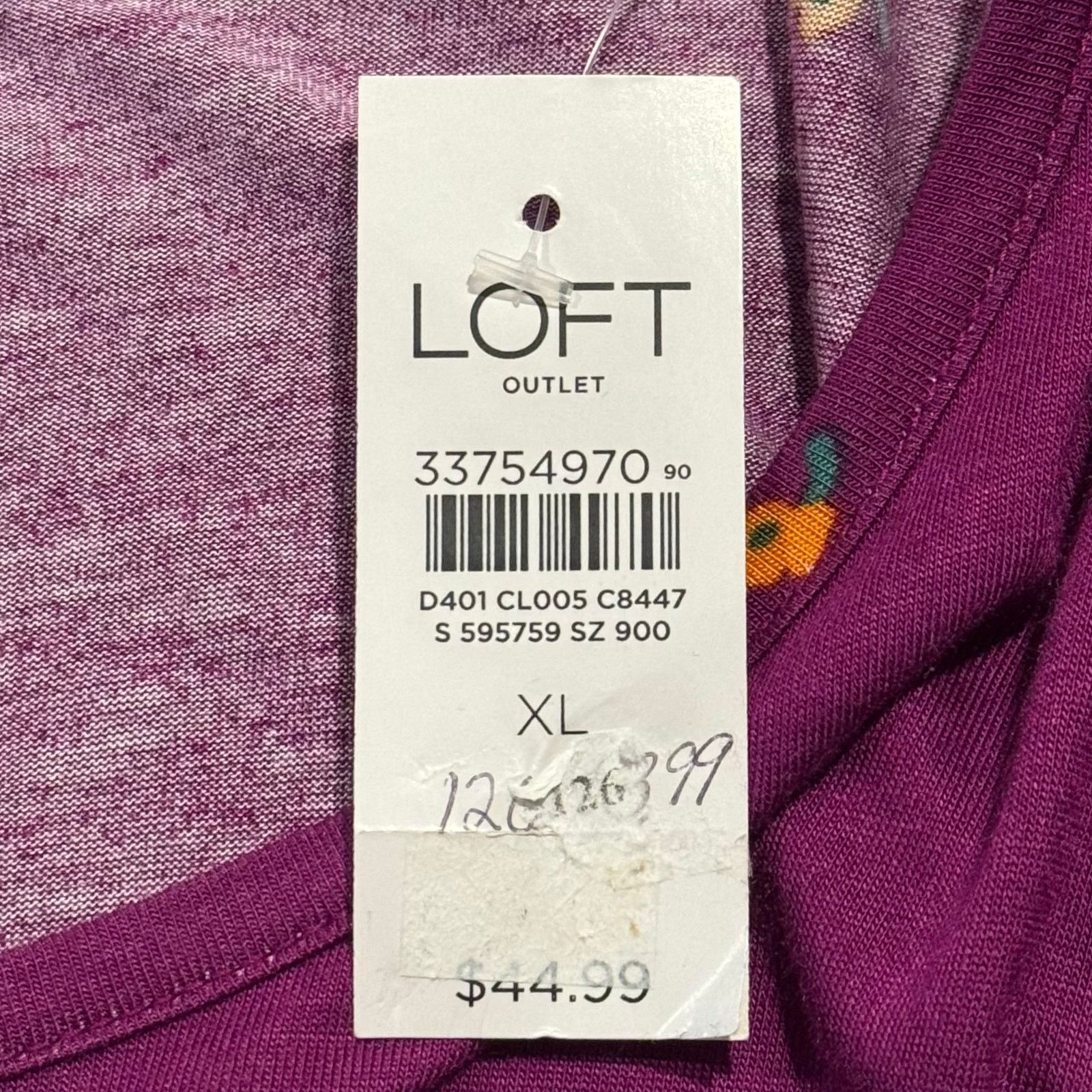 Loft NWT Loft Top Floral Ruffle Cottage Romantic Boho Purple XL Size XL / US 12-14 / IT 48-50 - 5 Thumbnail