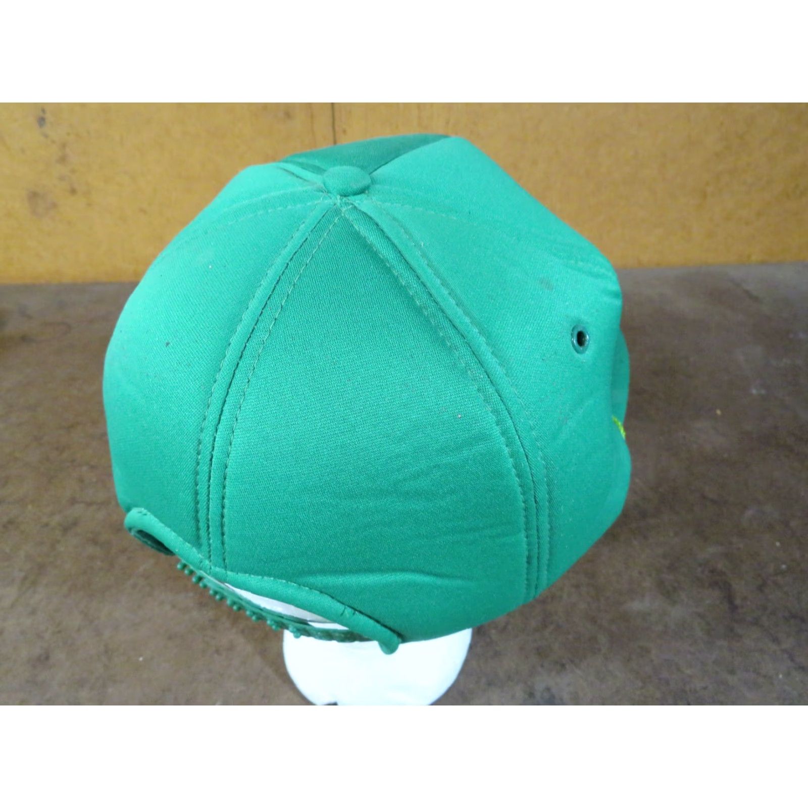 John Deere VINTAGE John Deere Trucker Hat Cap Men Adjustabl e Green Nylon Cotton Patch Mohr's 80s USA Size ONE SIZE - 4 Thumbnail