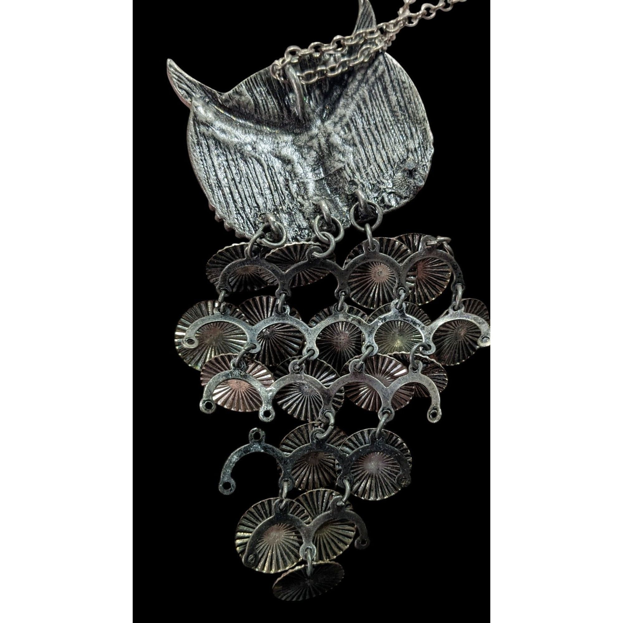 Other Quirky Y2K Own Pedant Necklace With Disc Fringe Feathers And Size ONE SIZE - 9 Thumbnail