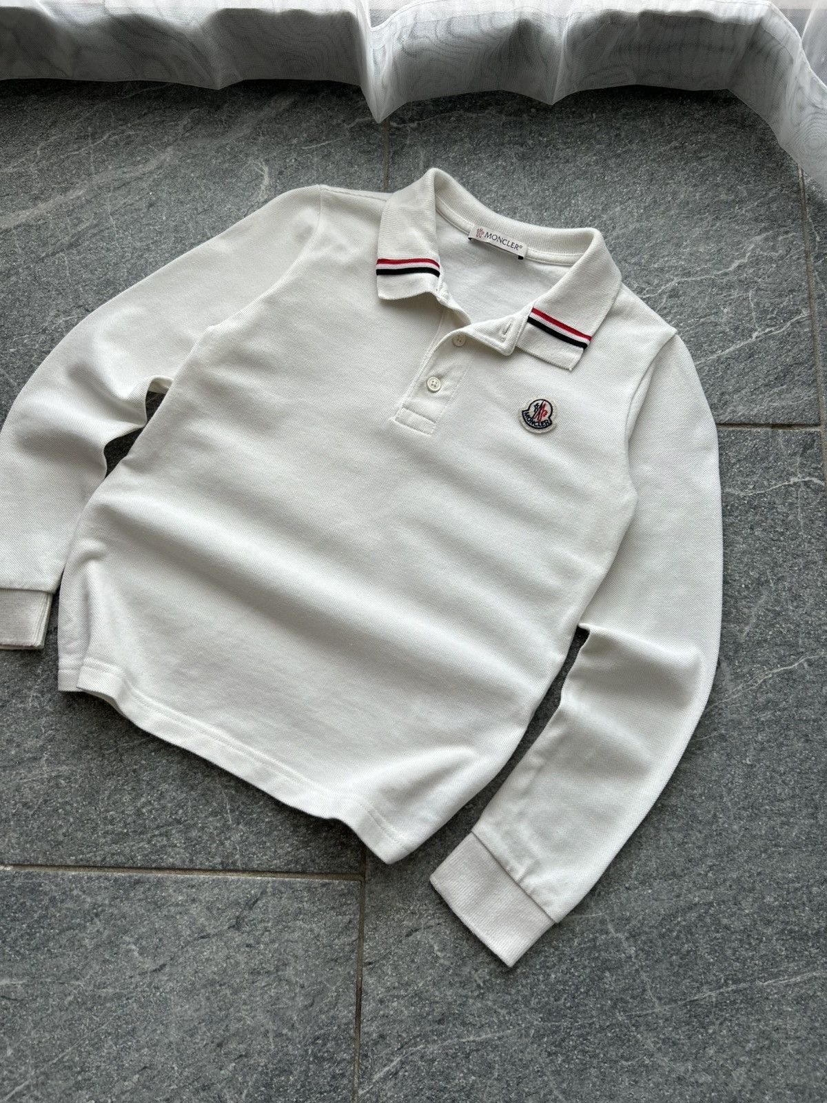 Moncler Vintage regby polo moncler kids long sleeve Size US XXS / EU 40 - 4 Thumbnail