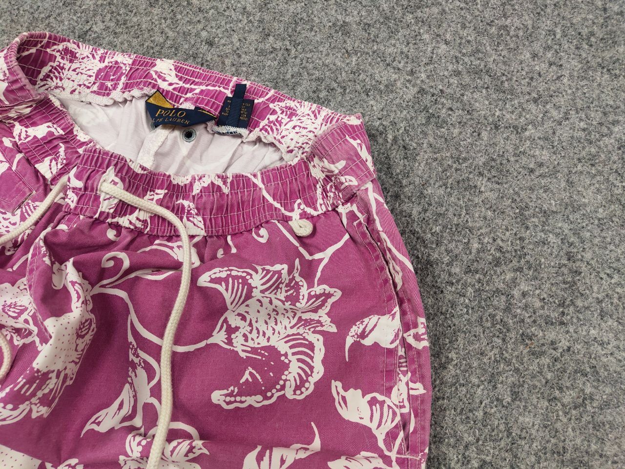 Polo Ralph Lauren Polo Ralph Lauren Pink Flowers Canvas Nylon Shorts Vintage Size US 32 / EU 48 - 4 Thumbnail
