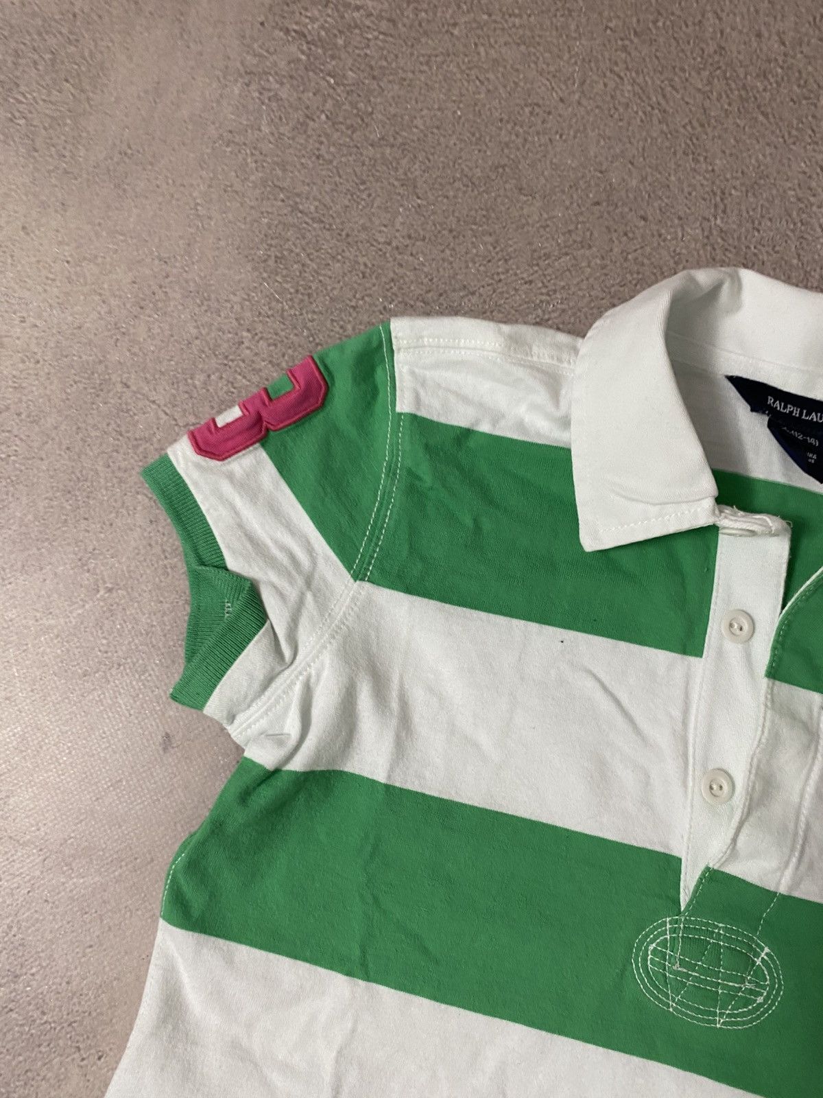 Polo Ralph Lauren × Vintage Polo Ralph Lauren jersey distressed dress polo Size M / US 6-8 / IT 42-44 - 2 Thumbnail
