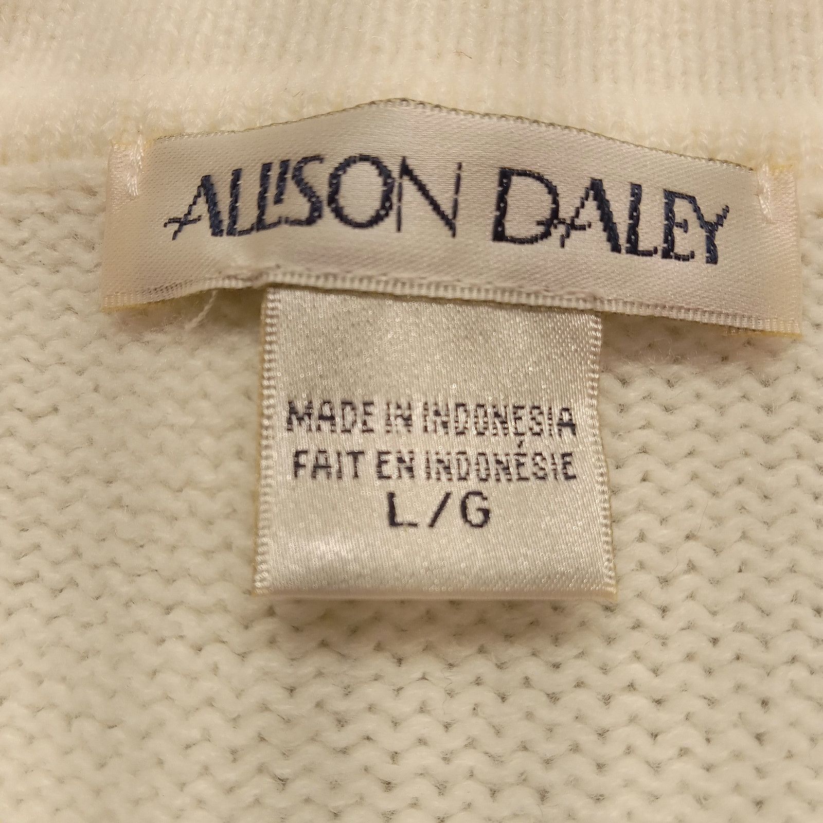 & Other Stories Vintage Allison Daley Sweater Jacket L Women's Zip Cardigan Size L / US 10 / IT 46 - 3 Thumbnail