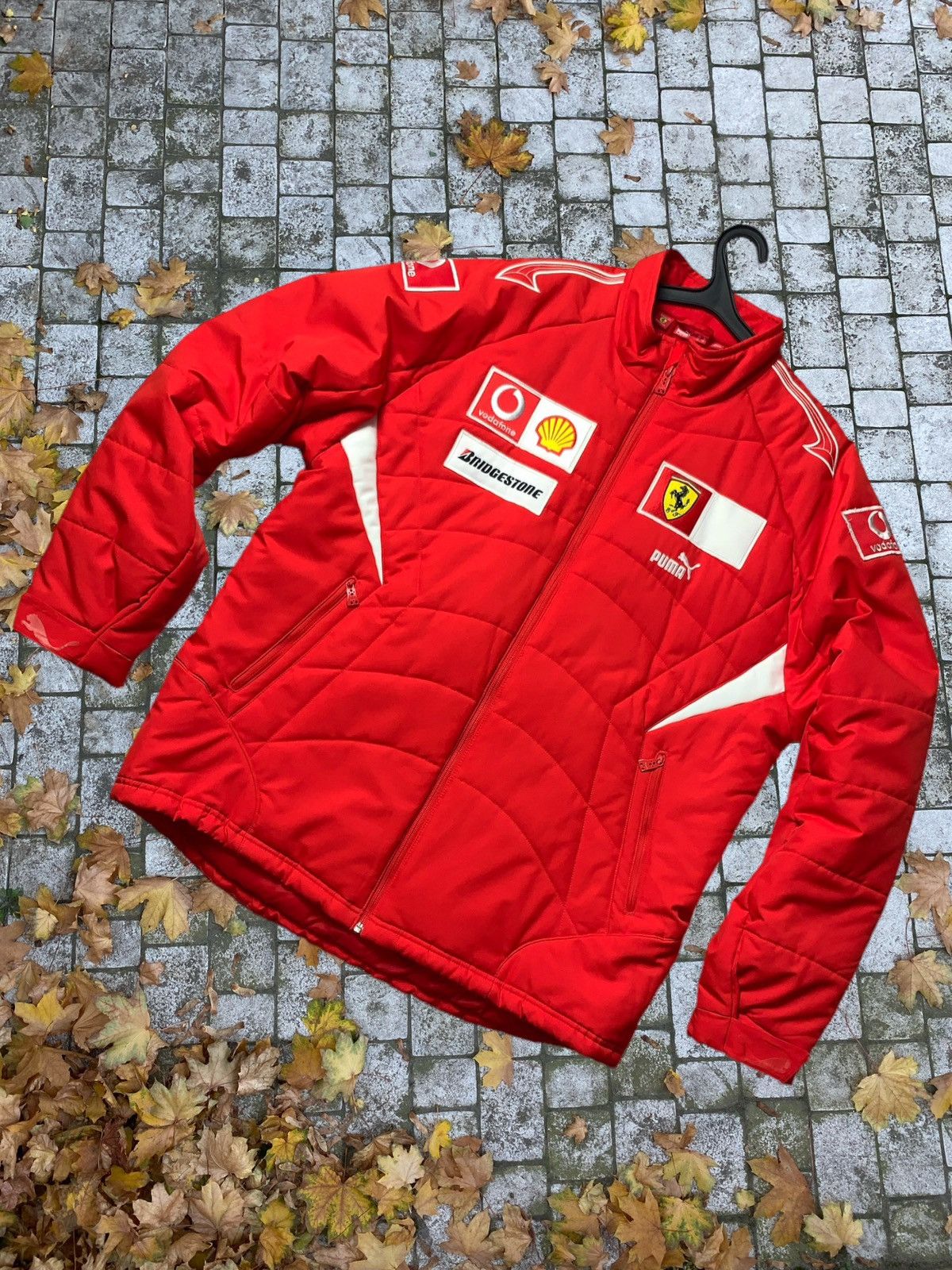 image of Vintage Ferrari Jacket Puma in Red, Men's (Size 2XL)