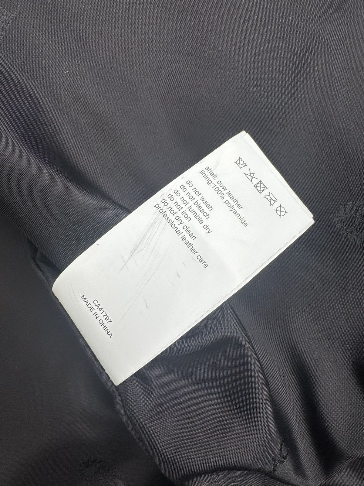 Bape Bape black washed leather Harrington Style jacket Size US M / EU 48-50 / 2 - 14 Thumbnail