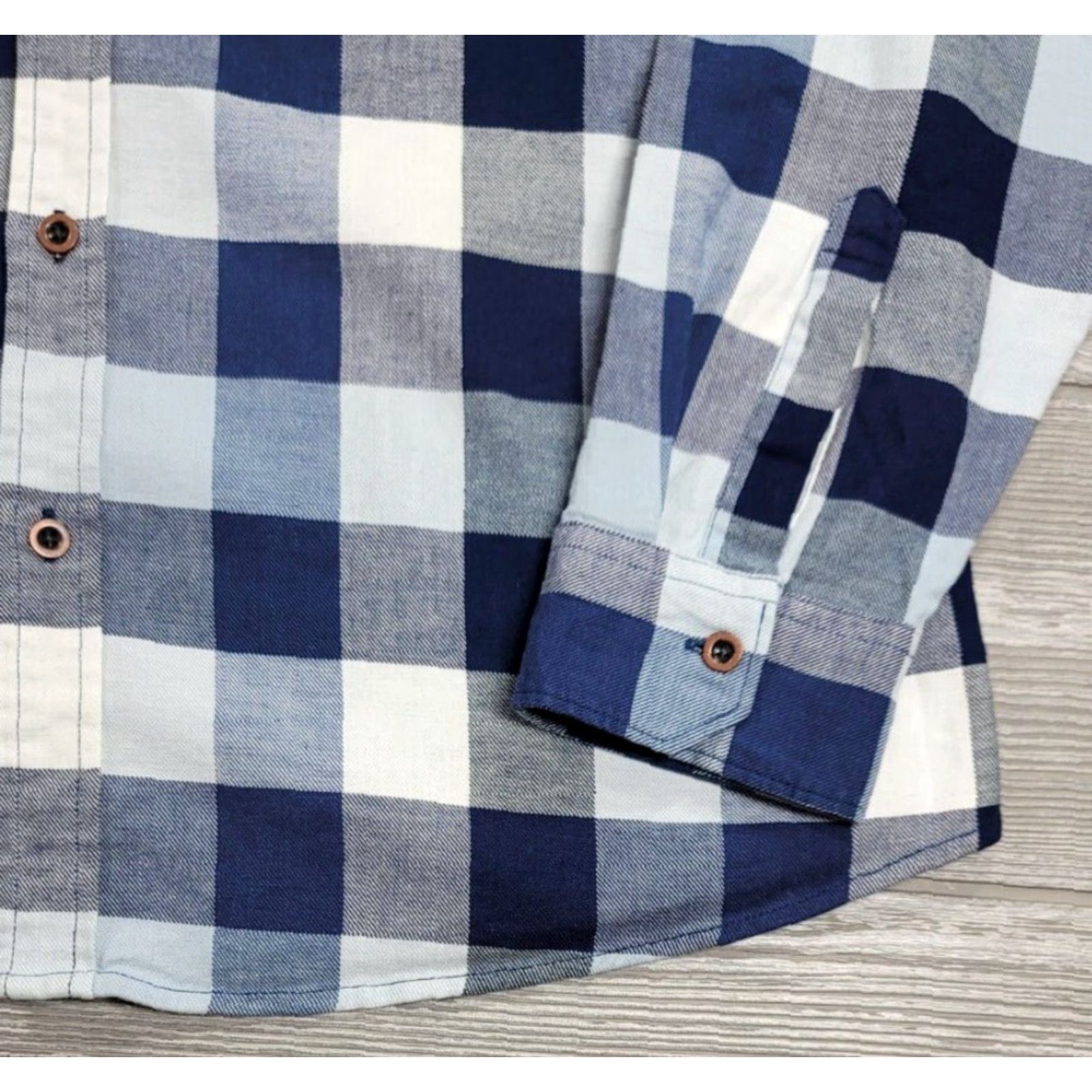Wrangler Wrangler Shirt Men’s XL Blue White Cowboy Western Flannel Work Shirt Long Sleeve Size US XL / EU 56 / 4 - 4 Thumbnail