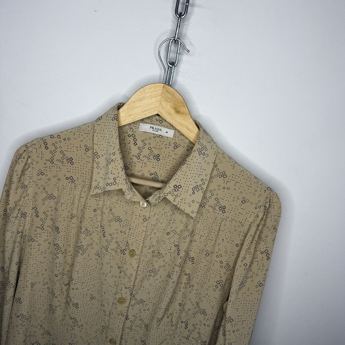 Prada Prada beige Archive shirt Size M / US 6-8 / IT 42-44 - 4 Thumbnail