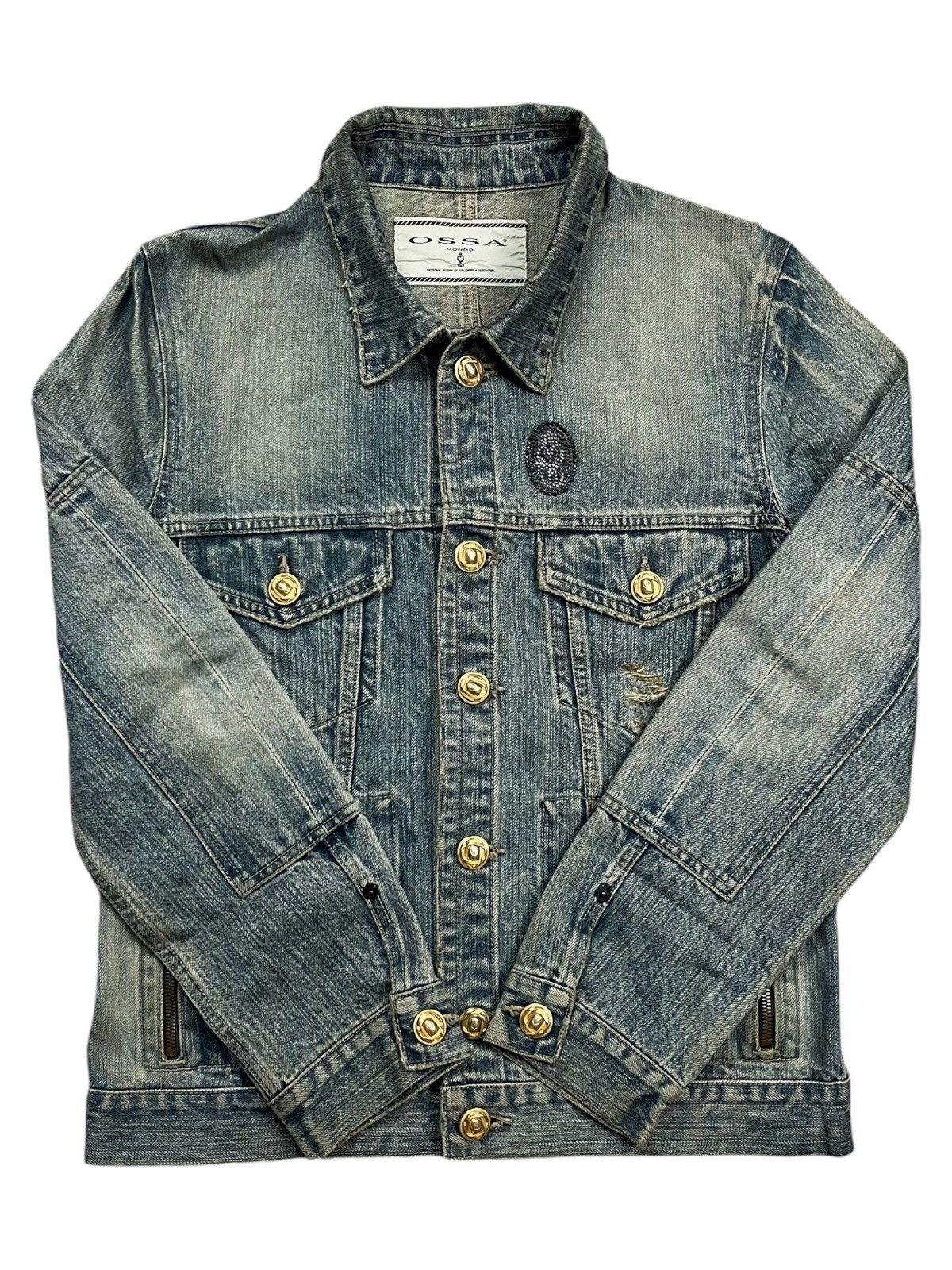 If Six Was Nine 2004 Ossa Mondo - Poseidon Type B1 Mud Wash Denim Size US M / EU 48-50 / 2 - 4 Thumbnail