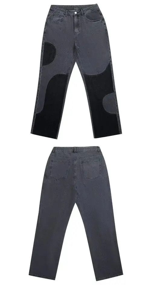 Japanese Brand Y2K buggy jeans trousers retro straight patchwork style Size US 32 / EU 48 - 5 Thumbnail