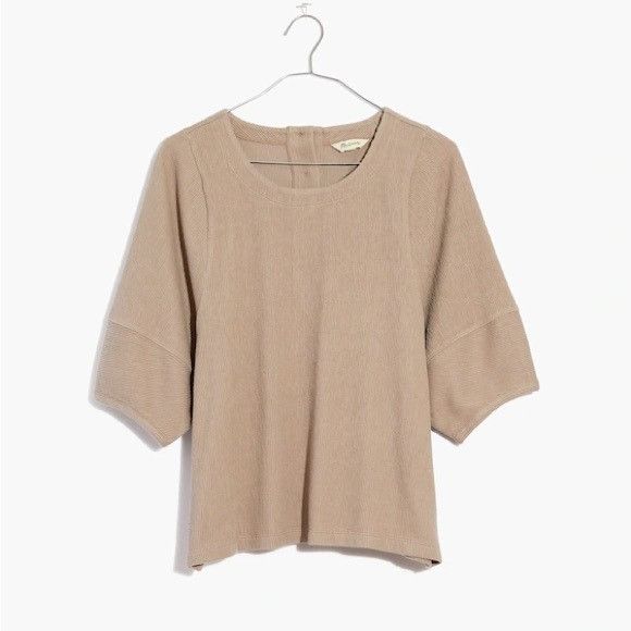 Madewell Madewell Ottoman Jacquard Button-Back Top Sz XS Size XS / US 0-2 / IT 36-38 - 4 Thumbnail