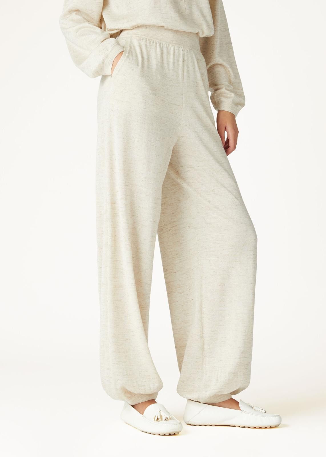 Loro Piana o1srvl11e0425 FAN9883 Cocooning Pant in Ivory Size 30" / US 8 / IT 44 - 6 Thumbnail