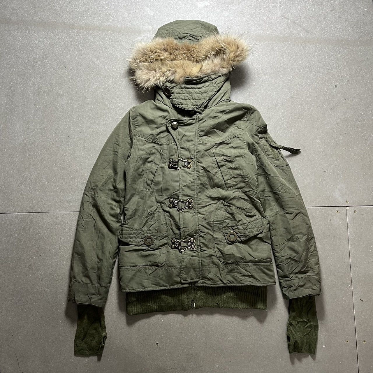 If Six Was Nine × Japanese Brand × Le Grande Bleu (L.G.B.) SLY Product Fur Parka Cargo Jacket Size US S / EU 44-46 / 1 - 1 Thumbnail