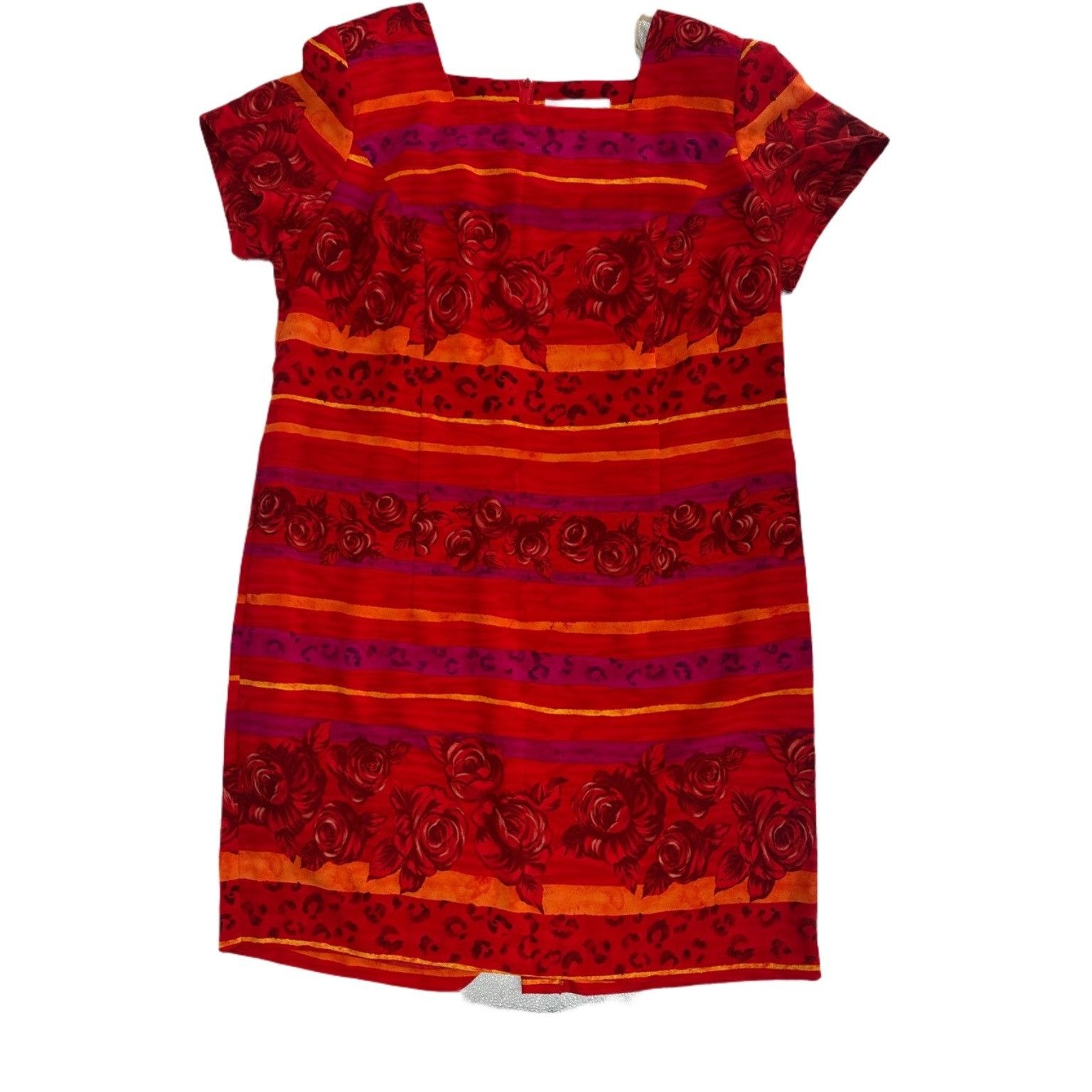 Other Jessica Howard Statement Dress - Bold Floral Stripe - S 18 Size XXL / US 16-18 / IT 52-54 - 1 Thumbnail