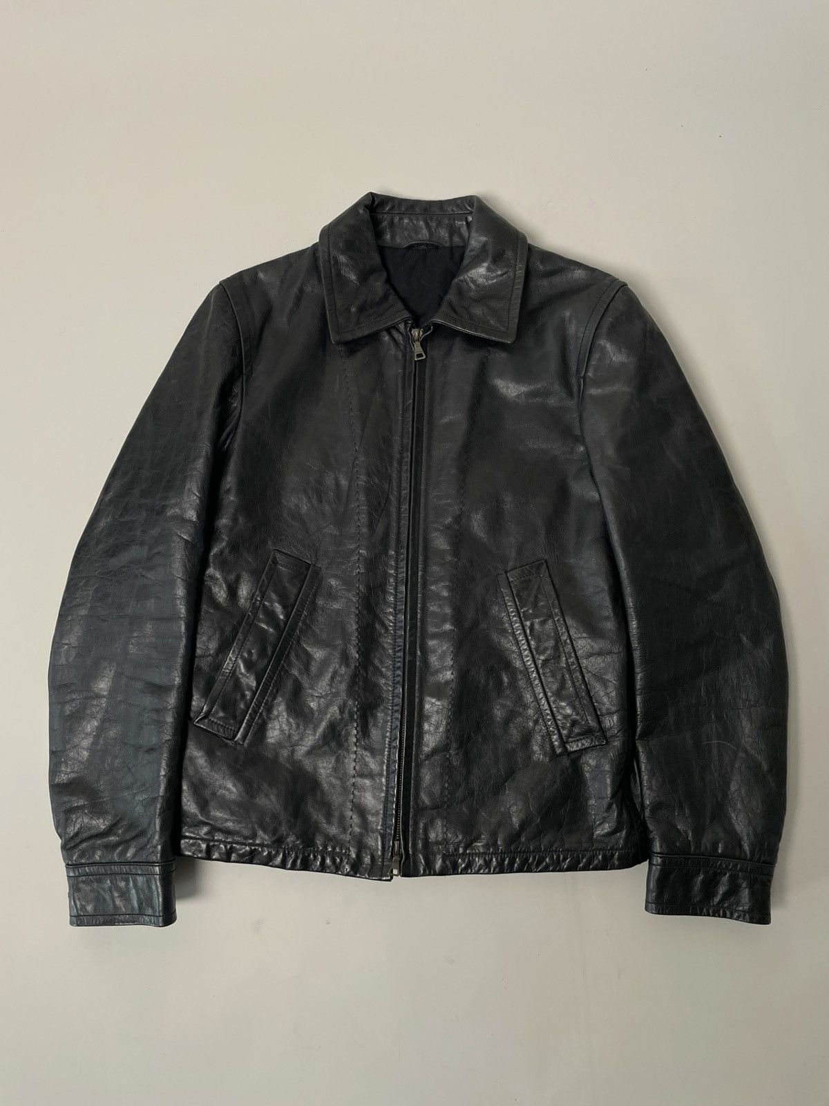 Jil Sander by Raf Simons Leather Jacket
