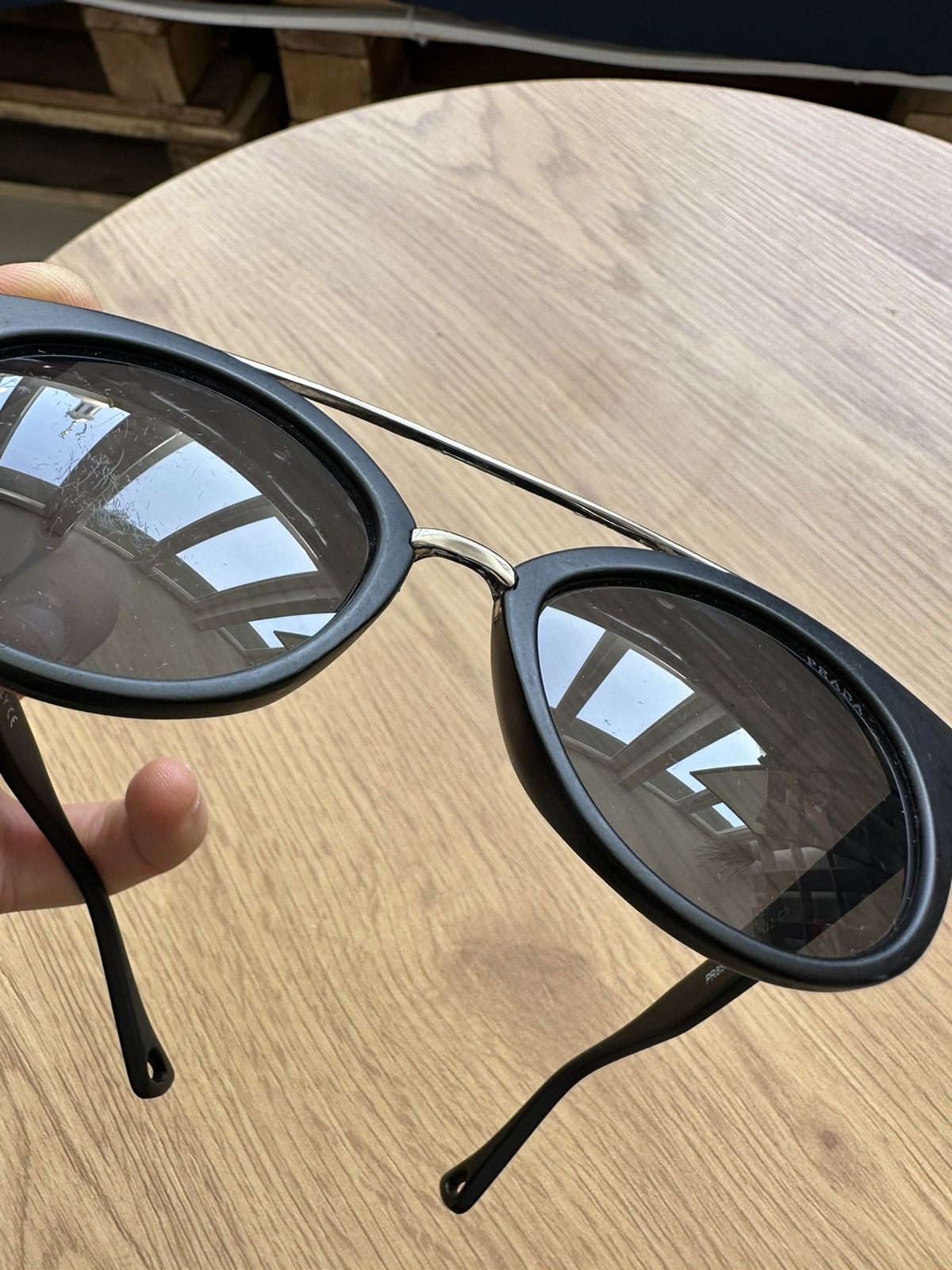 Miu Miu × Prada Prada black sunglasses OS Women PR8502 Size ONE SIZE - 13 Thumbnail