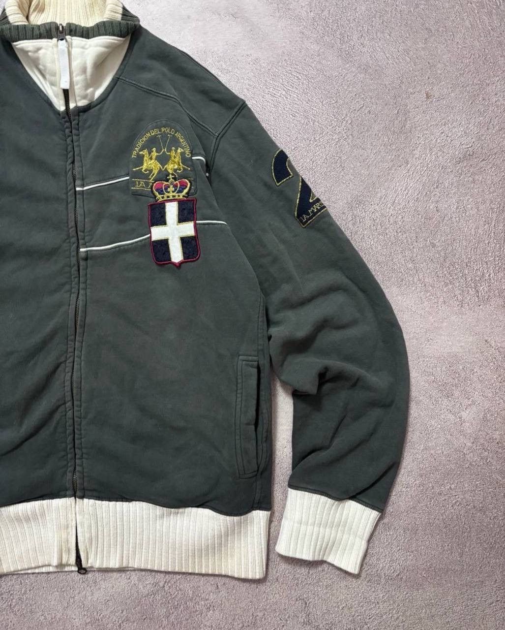 Vintage Vintage Polo Ralph Lauren style Distressed Rugby Sweatshirt Size US XL / EU 56 / 4 - 2 Thumbnail
