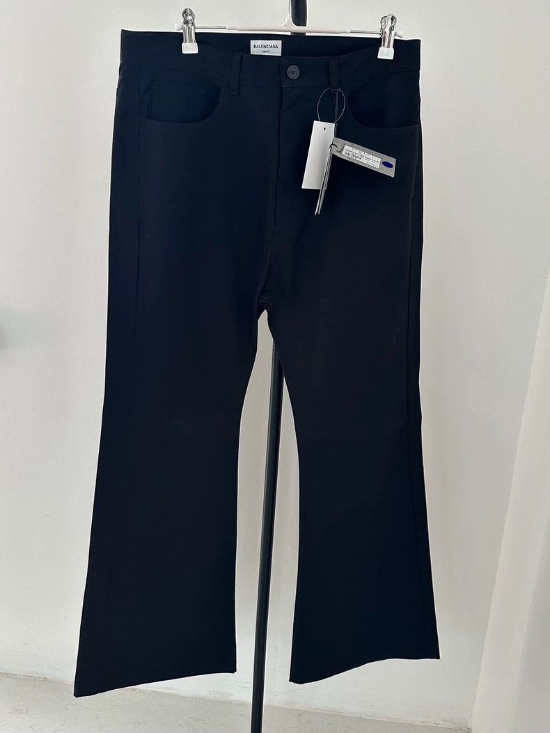 Balenciaga Balenciaga Slim Fit Flared Black Trousers - dmc Size US 30 / EU 46 - 1 Thumbnail