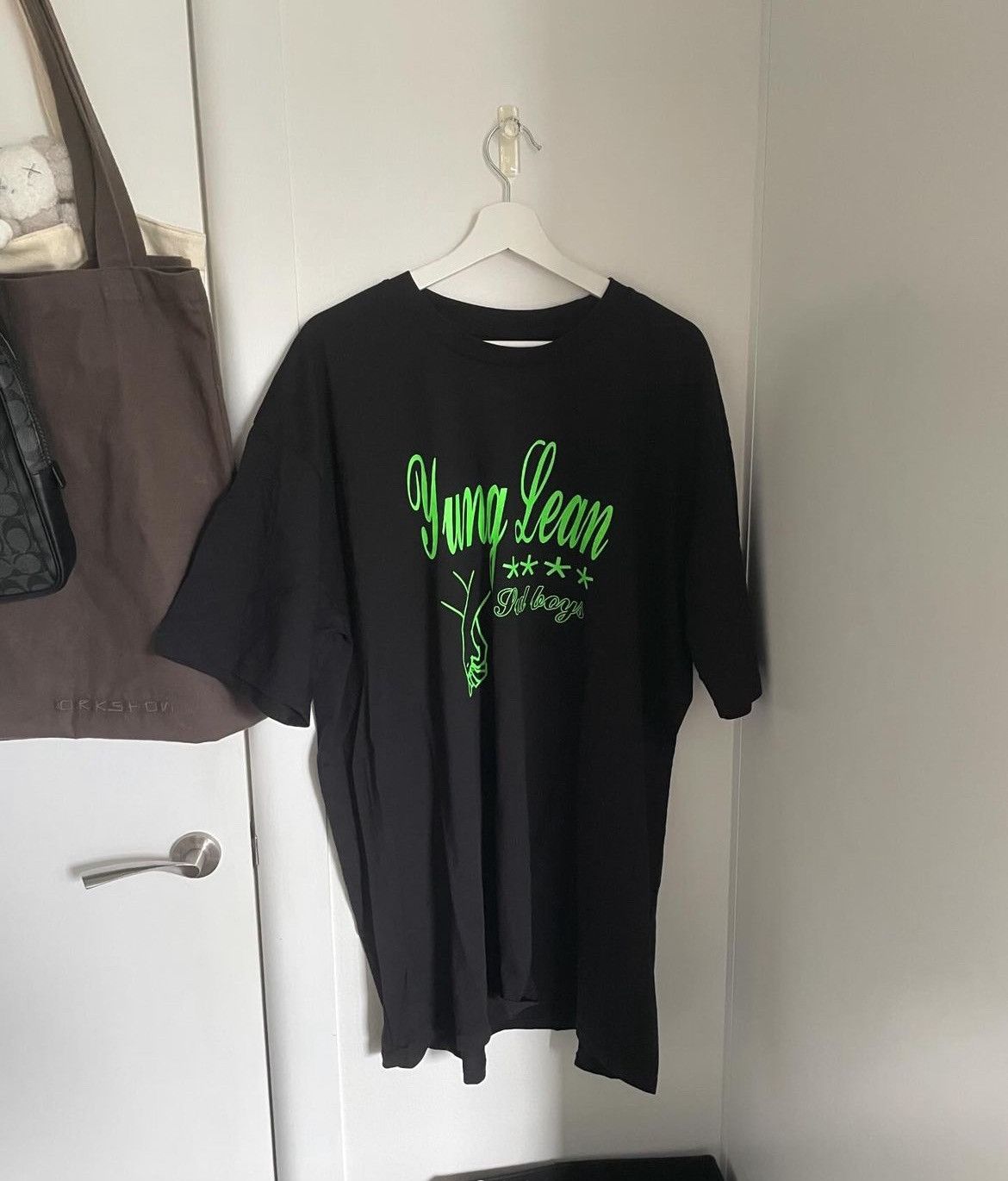 image of Sad Boys x Sad Boys Sbe Merch Yung Lean Sadboys Tee in Black, Men's (Size 2XL)