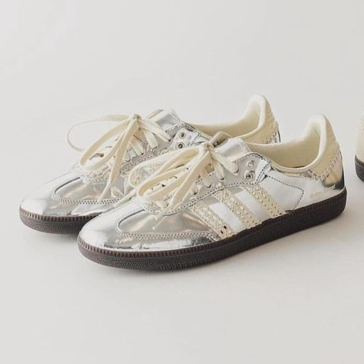 Adidas × Wales Bonner Adidas Wales Bonner Samba Silver Size US 10.5 / EU 43-44 - 4 Thumbnail