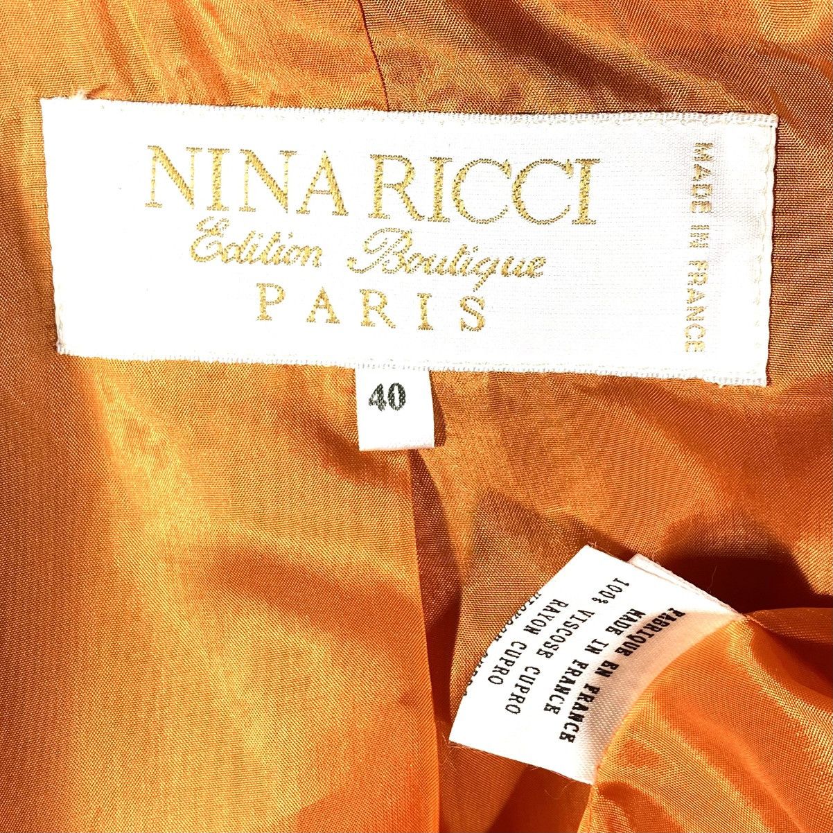 Nina Ricci Veste De Tailleur Blazer Chic Vintage Nina Ricci Paris Size M / US 6-8 / IT 42-44 - 5 Thumbnail