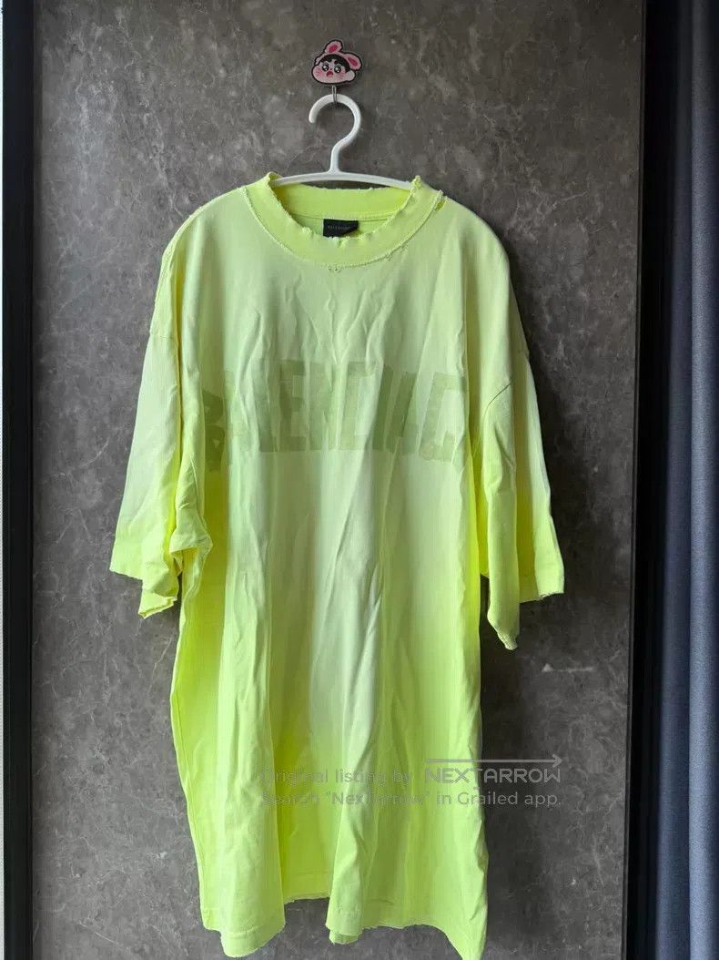 Balenciaga Balenciaga Yellow Tape Short Sleeve M Size US M / EU 48-50 / 2 - 1 Thumbnail