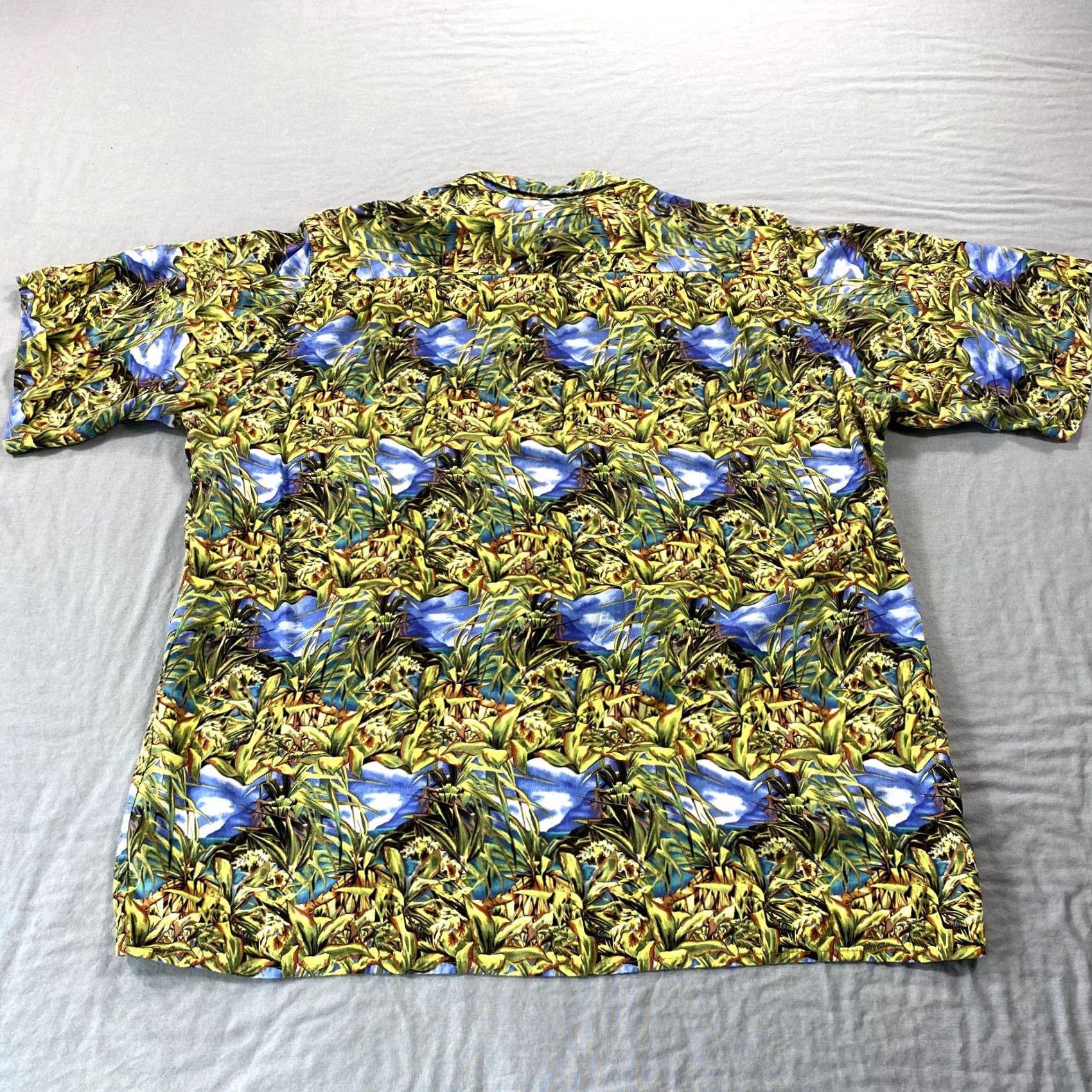 Reyn Spooner VINTAGE Reyn Spooner Shirt Mens Medium Green Floral Hawaiian Button Spun Rayon Size US M / EU 48-50 / 2 - 2 Thumbnail