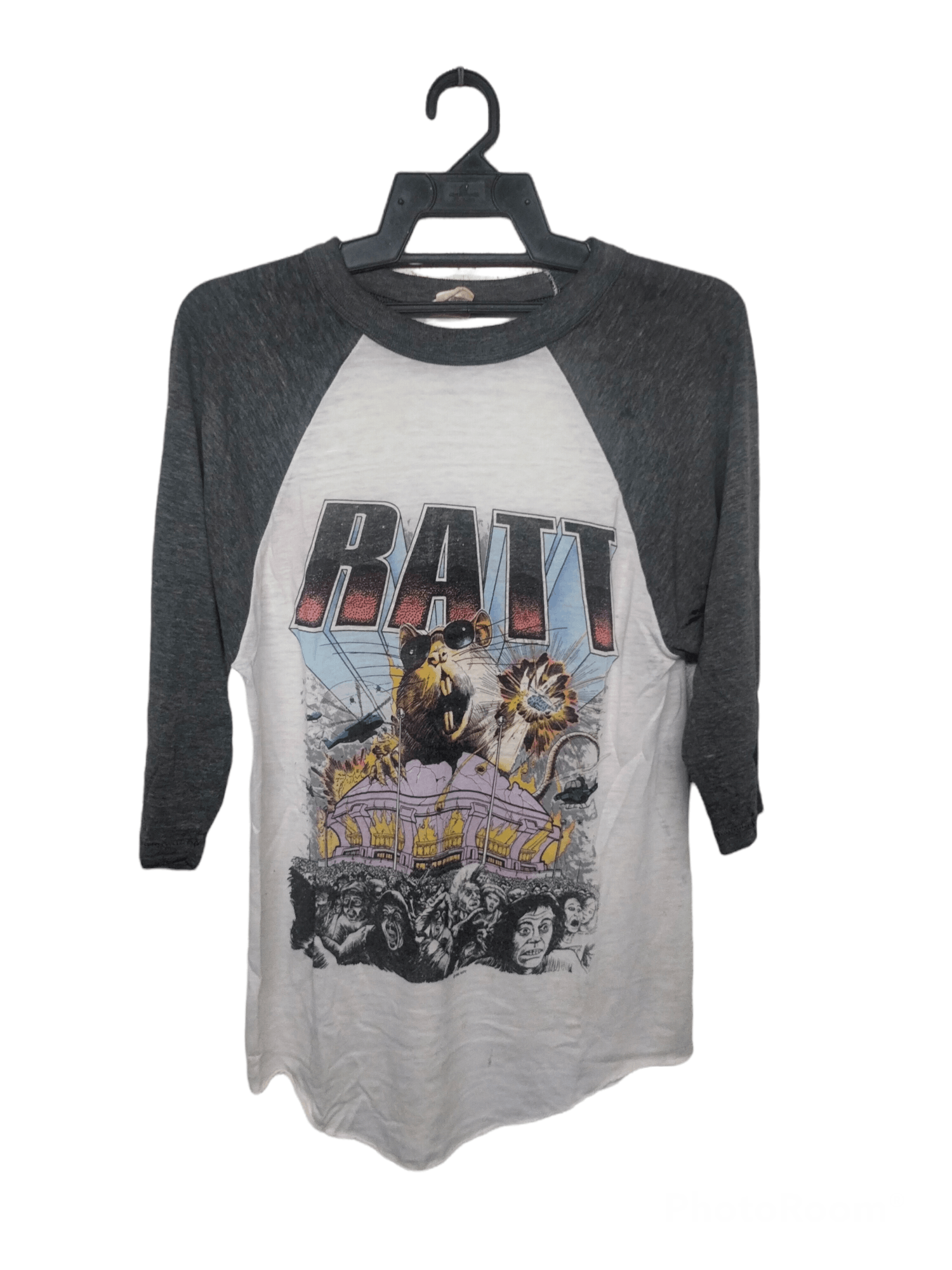 Band Tees Vintage 80's ratt patrol raglan shirt paper thin Size US S / EU 44-46 / 1 - 1 Thumbnail