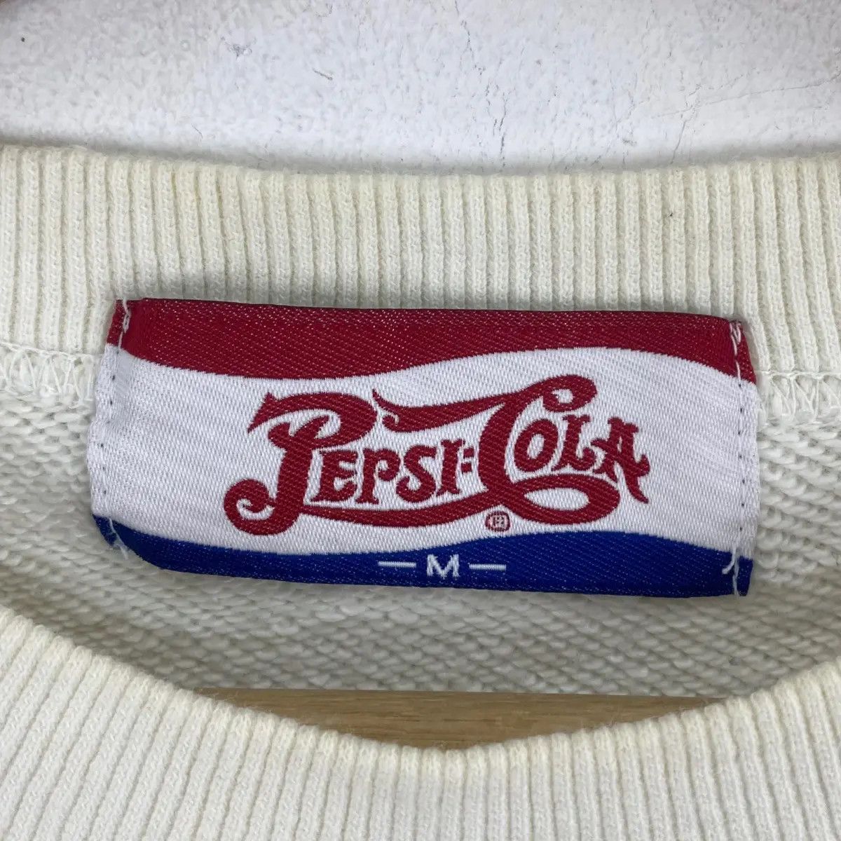 Pepsi Vintage 90’ PEPSI COLA Center Logo Striped Rugby Sweatshirt Size US M / EU 48-50 / 2 - 7 Thumbnail