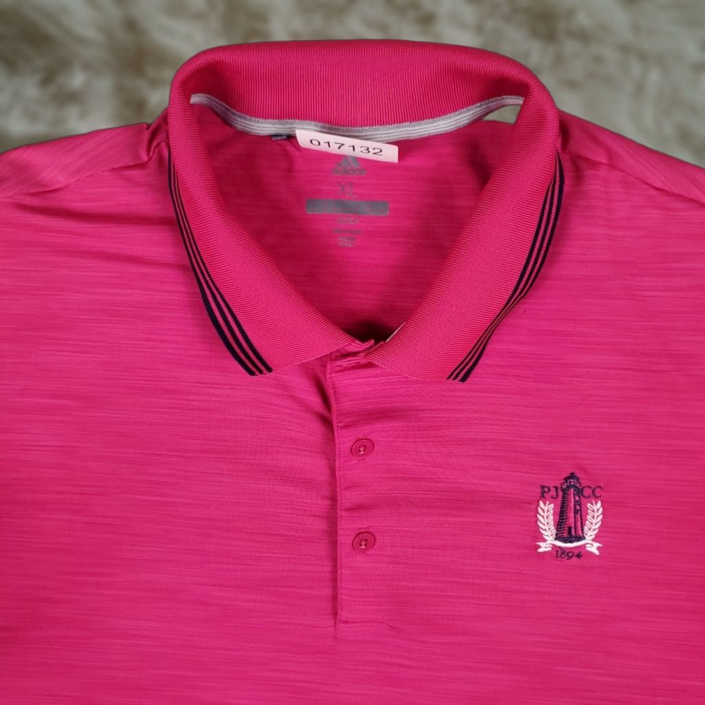 Adidas Adidas Polo Shirt Mens XL Pink Golf Casual Short Sleeve Shirt Size US XL / EU 56 / 4 - 1 Thumbnail
