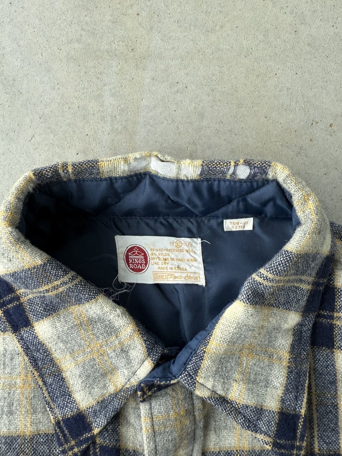 Japanese Brand × Vintage Vintage 80’s Plaid Wool Flannel Size US L / EU 52-54 / 3 - 4 Thumbnail