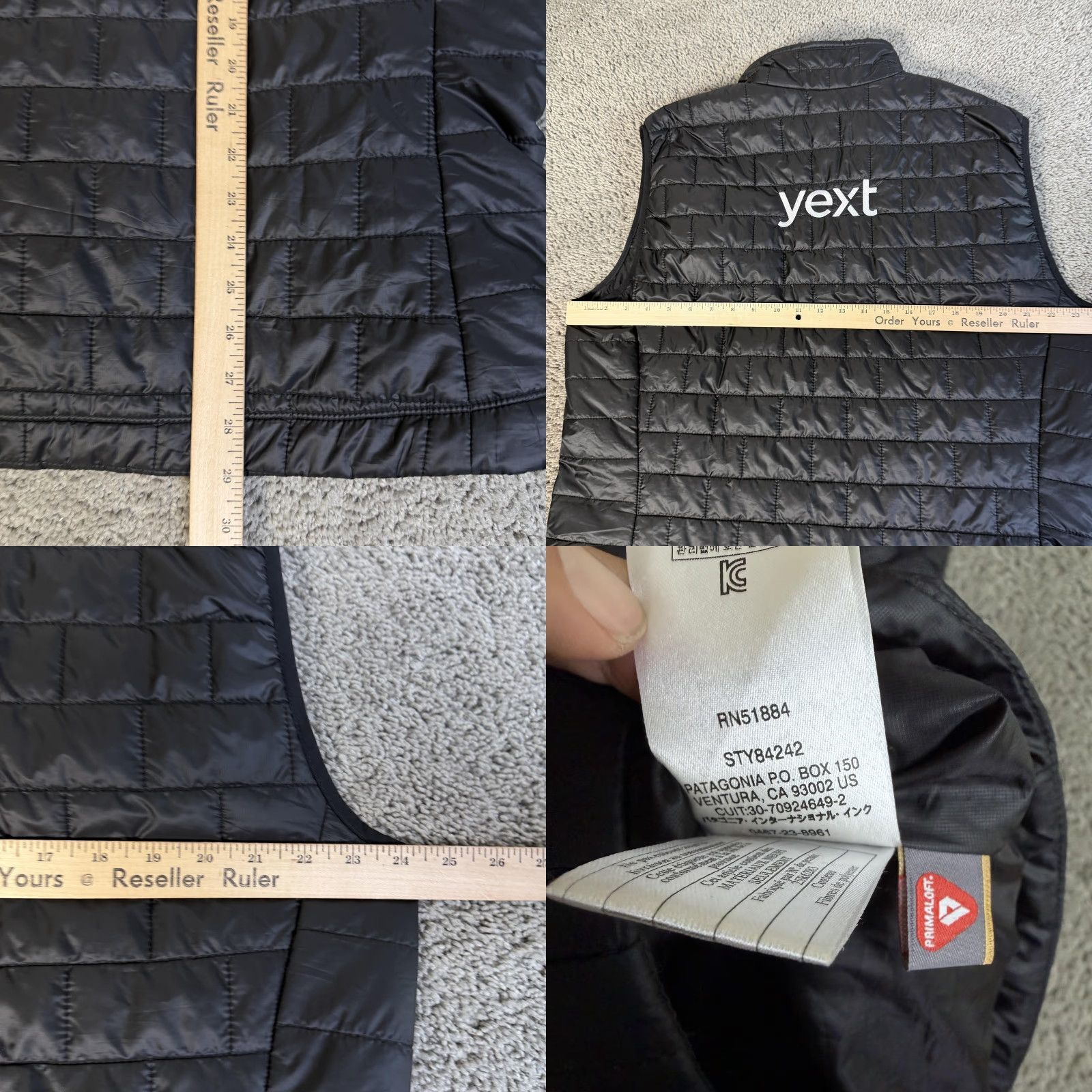 Patagonia Patagonia Vest Mens XL Black Quilted Insulated Puffer Full Zip Nano Puff Short Jacket Size US XL / EU 56 / 4 - 8 Thumbnail