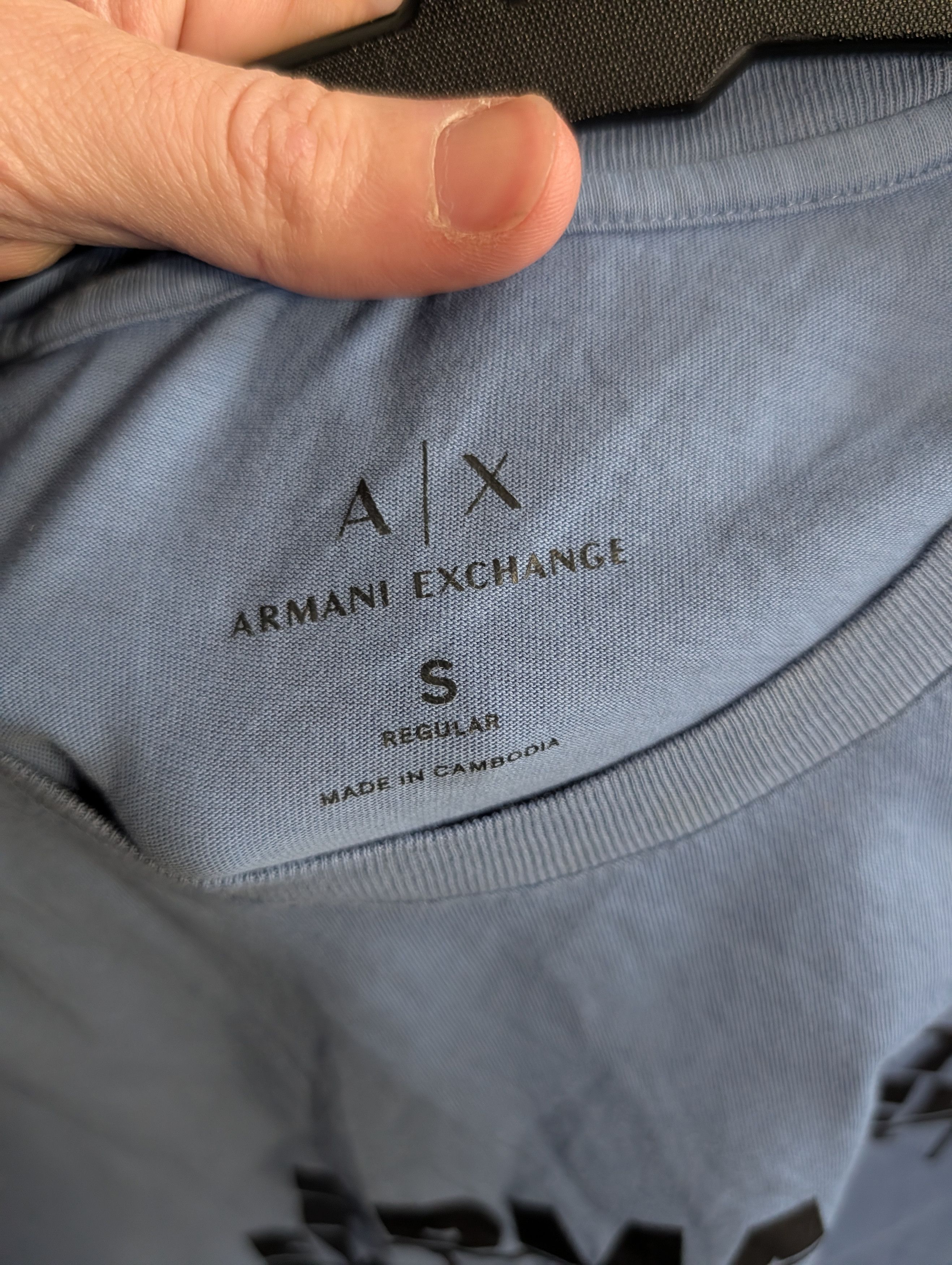 Armani Exchange Light blue graphic logo T-shirt Small Size US S / EU 44-46 / 1 - 3 Thumbnail