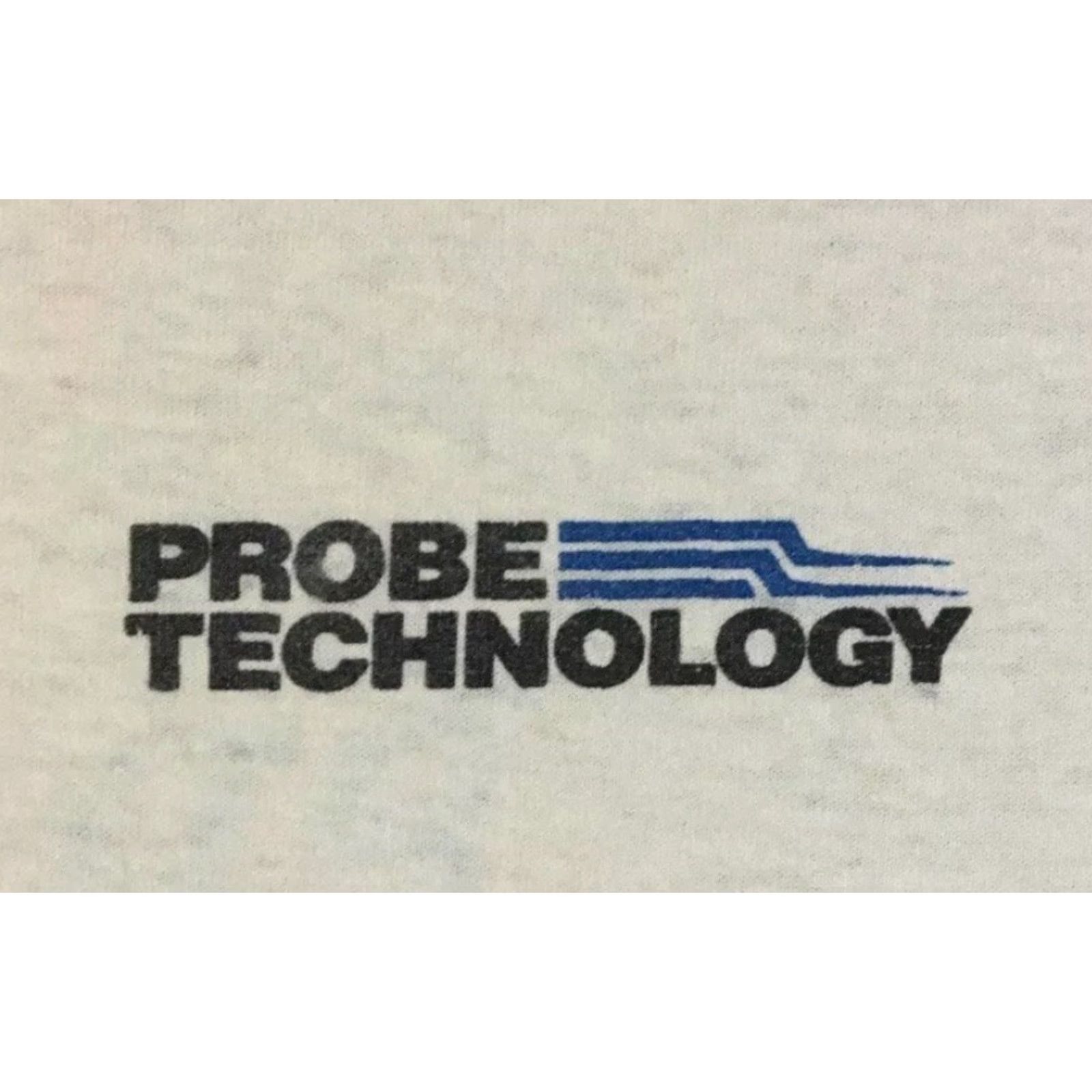 Apple VINTAGE Probe Technology Faded Distress Shirt XL White Men's T-Shirt 90s Vaporwave Grunge Tech California USA Neon 80s Retro Size US XL / EU 56 / 4 - 4 Thumbnail