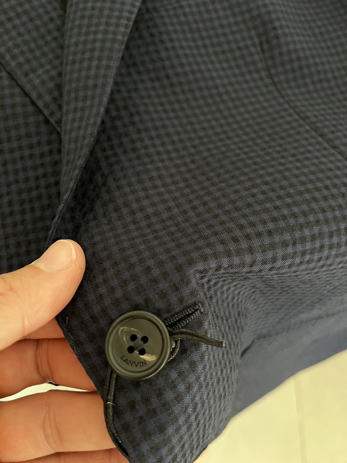 Lanvin Lanvin seersucker gingham jacket Size 42R - 10 Thumbnail
