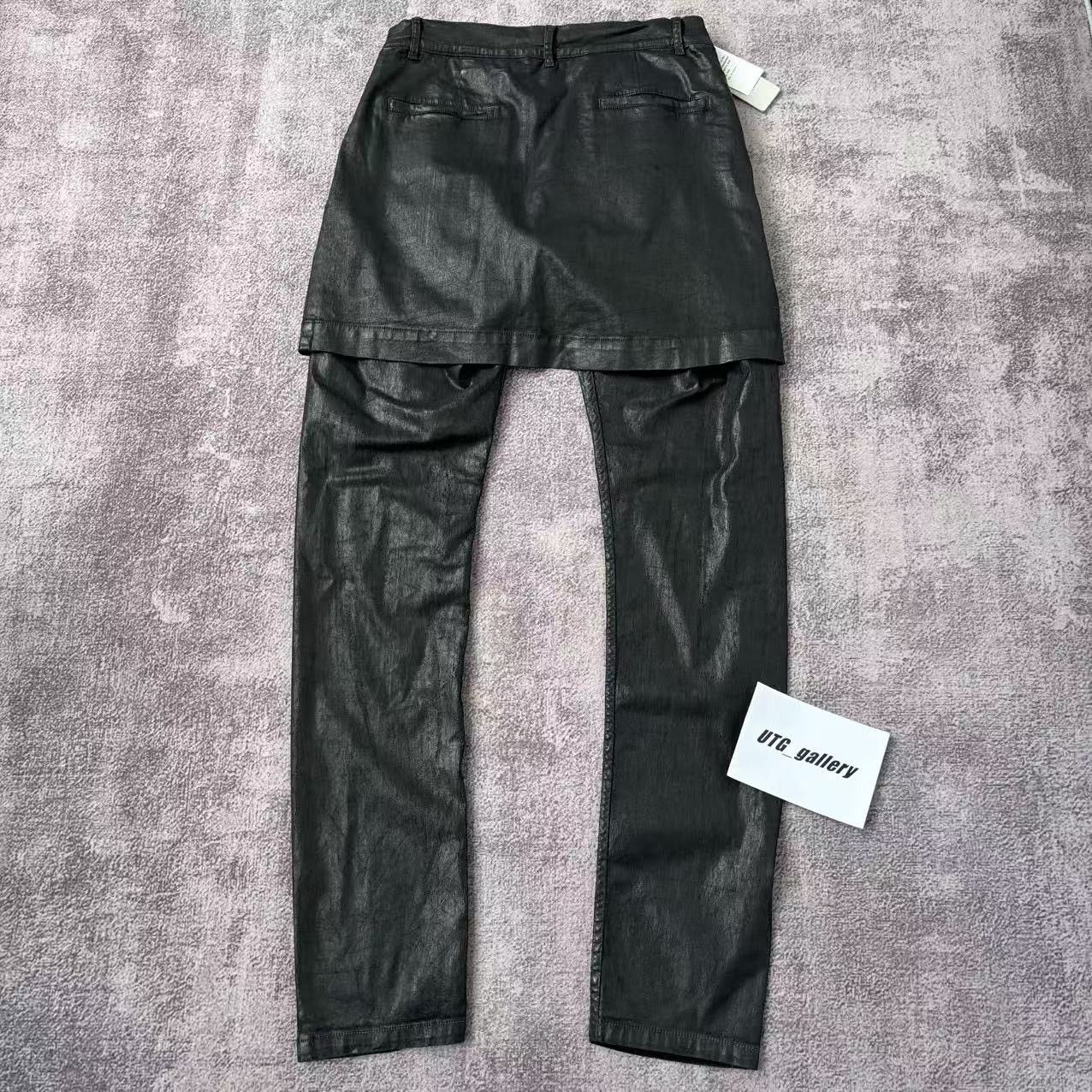 Rick Owens Drkshdw Rick Owens DRKSHDW Waxed Kilted Detroit Denim Jeans *NWTG Size US 34 / EU 50 - 2 Thumbnail