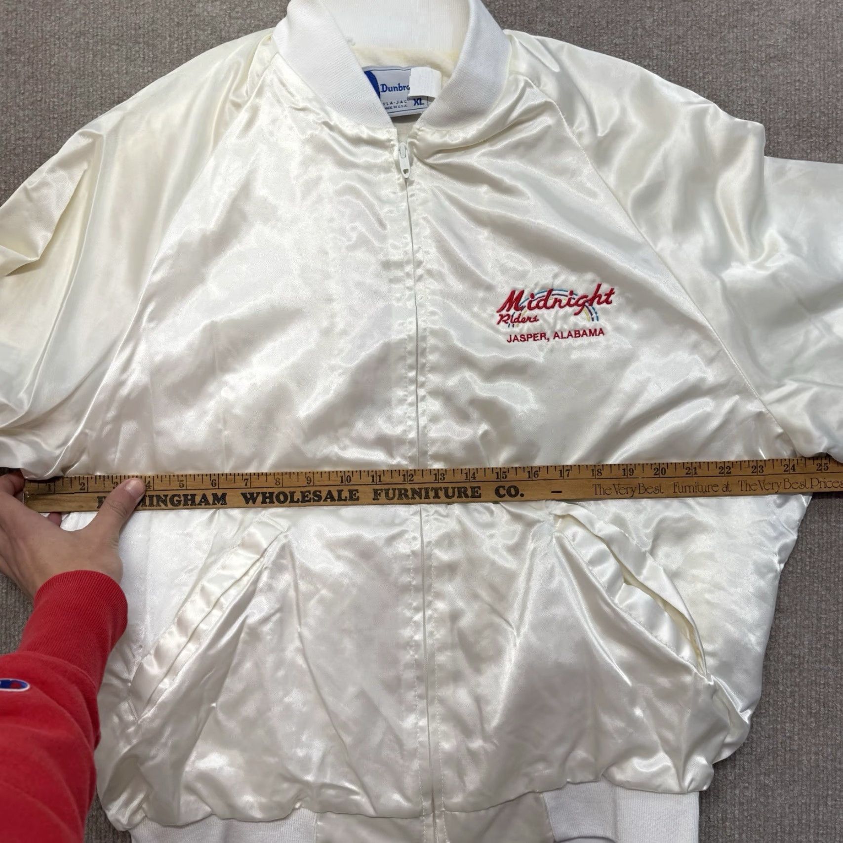 Vintage VINTAGE Club Satin Jacket Mens XL White Bomber Size US XL / EU 56 / 4 - 7 Thumbnail