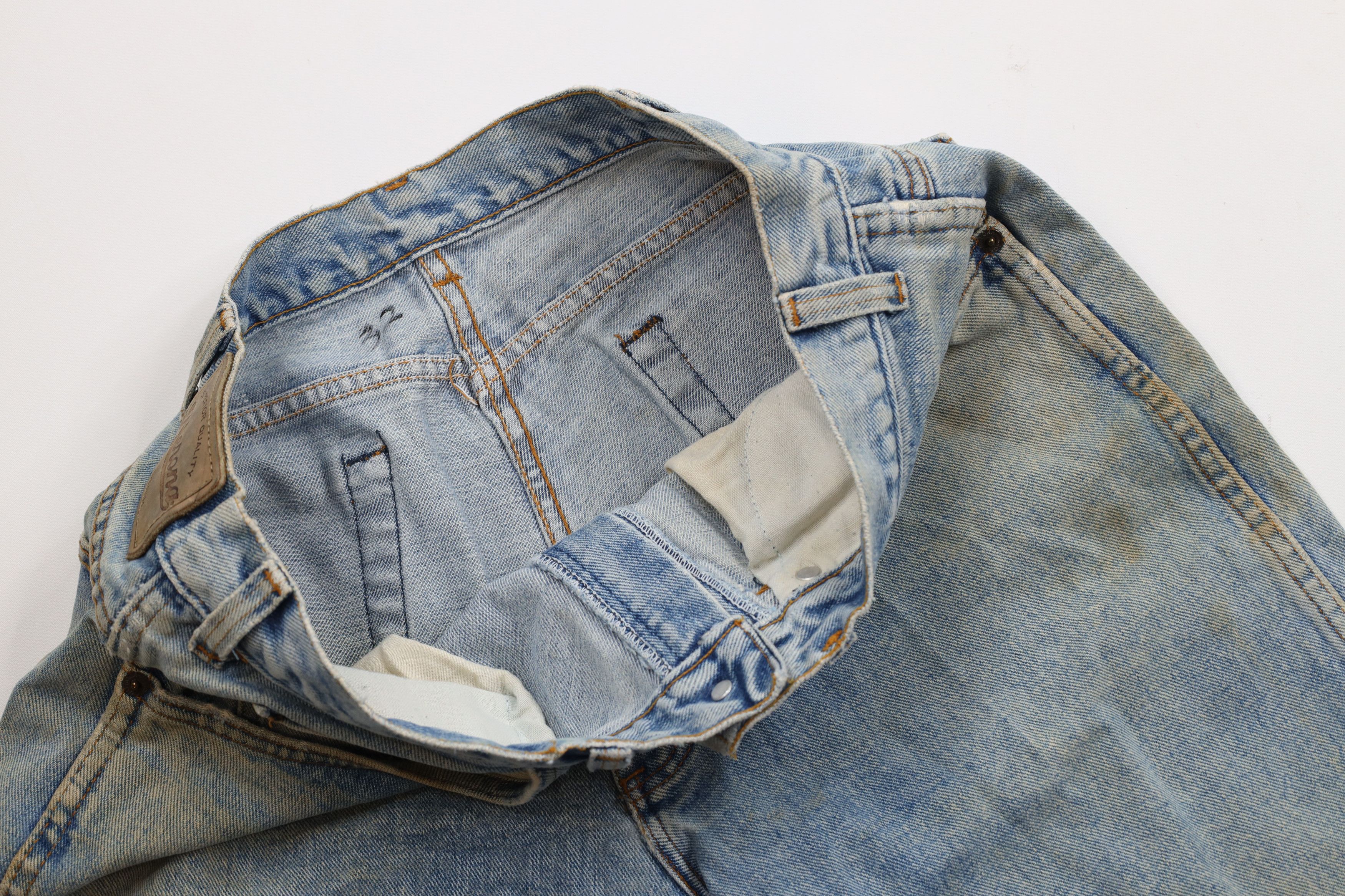 Vintage Vintage 90s Streetwear Straight Leg Denim Jeans Blue Cotton Size US 32 / EU 48 - 7 Thumbnail